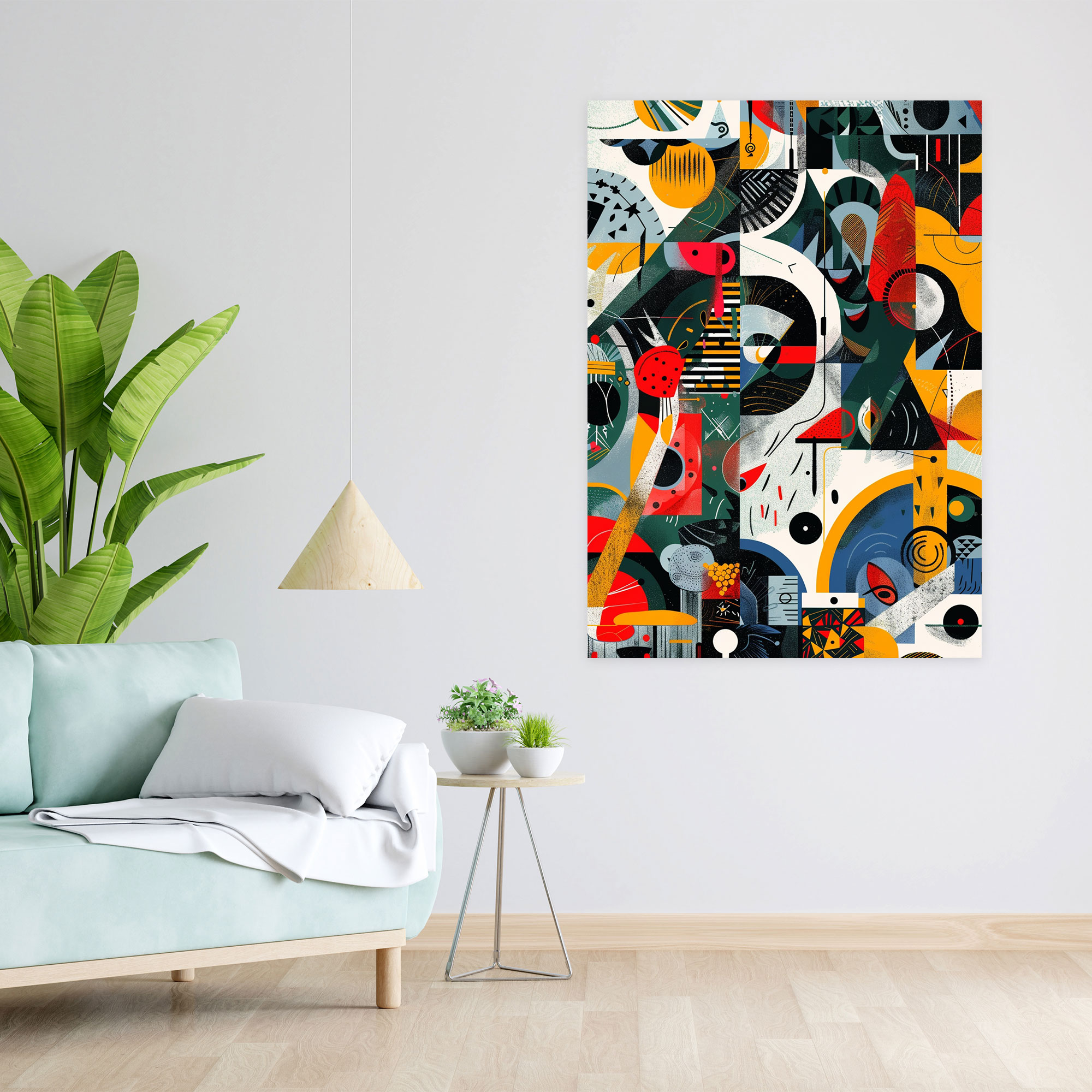Playful Dadaism Canvas Print Wall Art - Dadaism, Wall Decoration, Wall Art, Dadaism