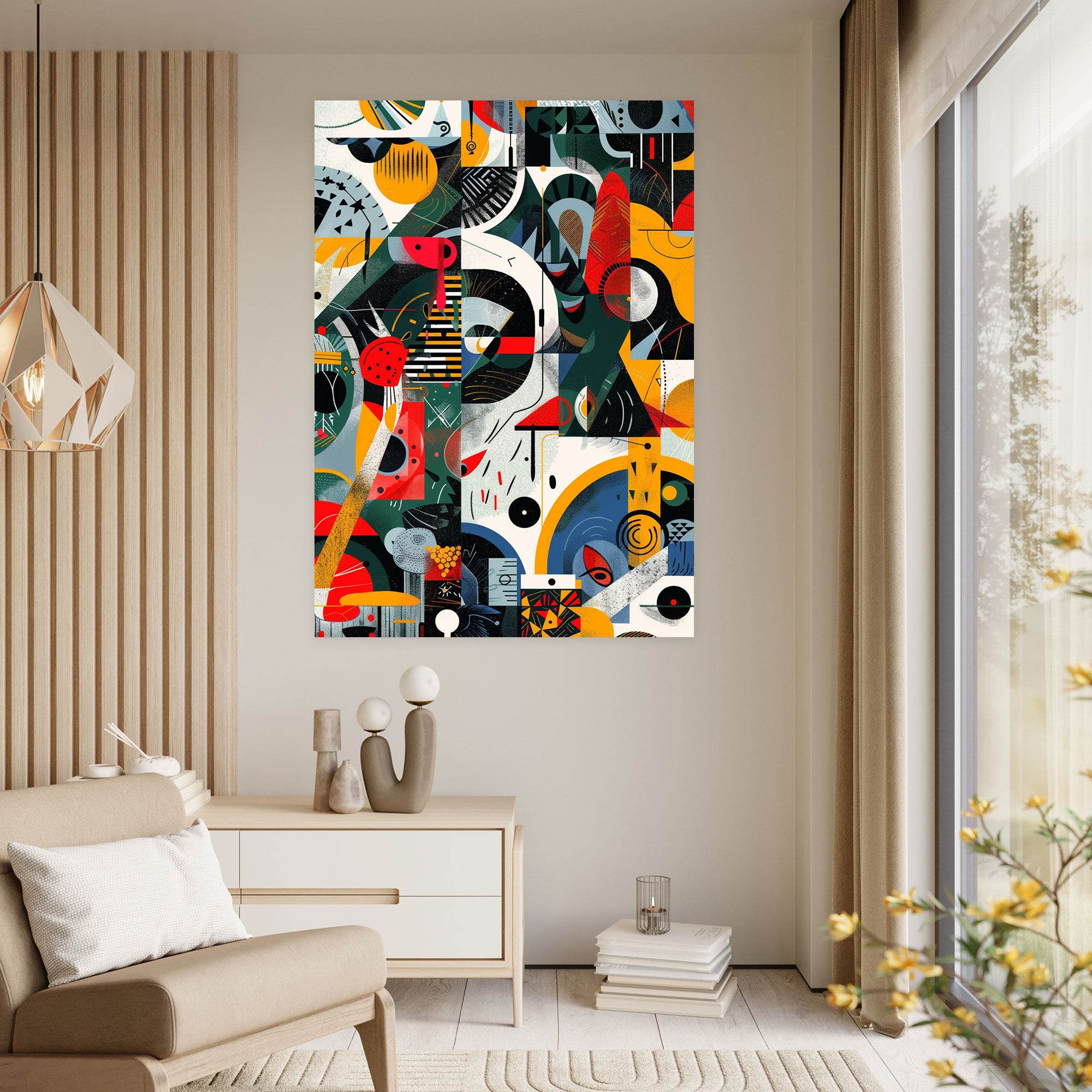 Playful Dadaism Canvas Print Wall Art - Dadaism, Wall Decoration, Wall Art, Dadaism