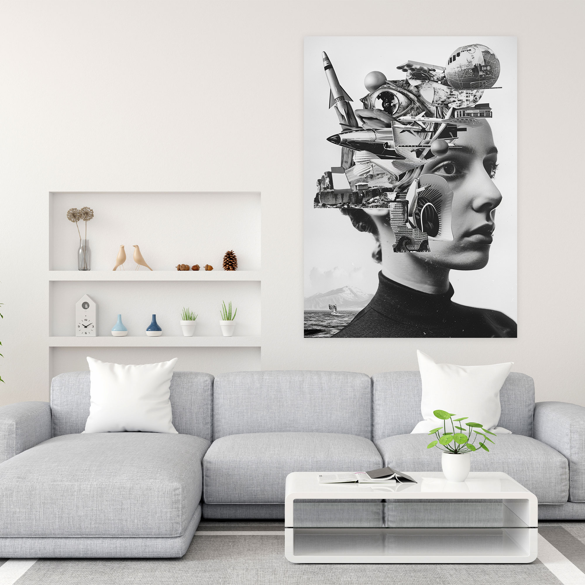 Dadaism Art Style Wall Art - Dadaism, Canvas Wall Art, Home Decoration, Canvas