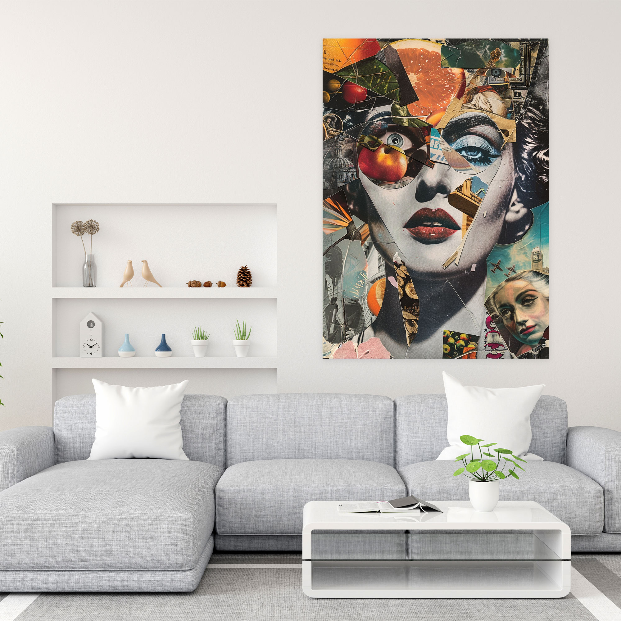 Dadaism Collage Canvas Print - Dadaism, Wall Art, Wall Decoration, Canvas Wall Art