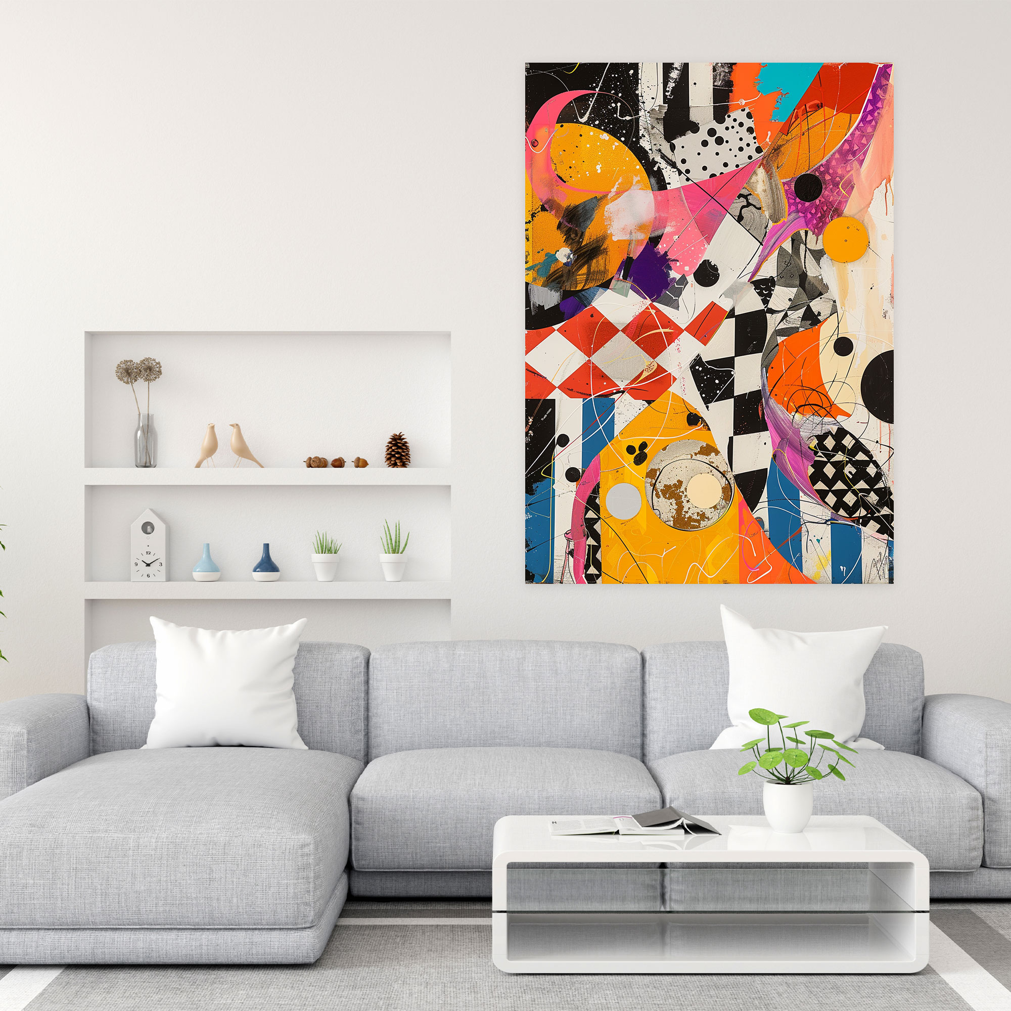 Dadaism Chaos Canvas Print - Dadaism, Wall Decoration, Home Decoration, Canvas Print