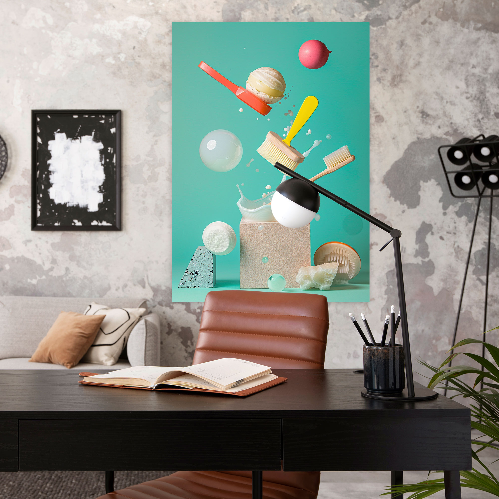 Dadaism Playful Wall Decoration - Dadaism, Canvas, Wall Art, Home Decoration