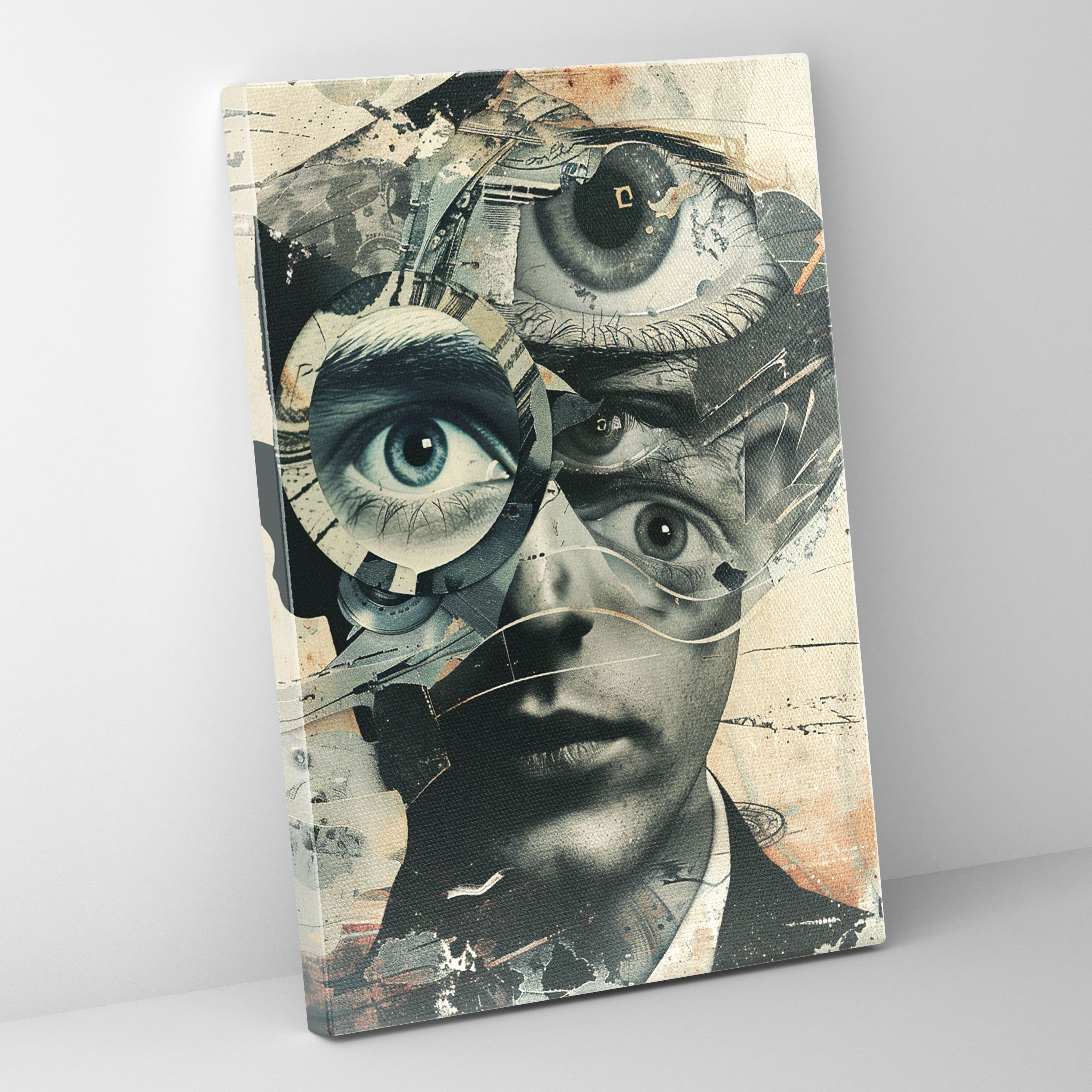 Dadaism Surreal Portrait Canvas Print - Dadaism, Wall Decoration, Wall Art, Canvas