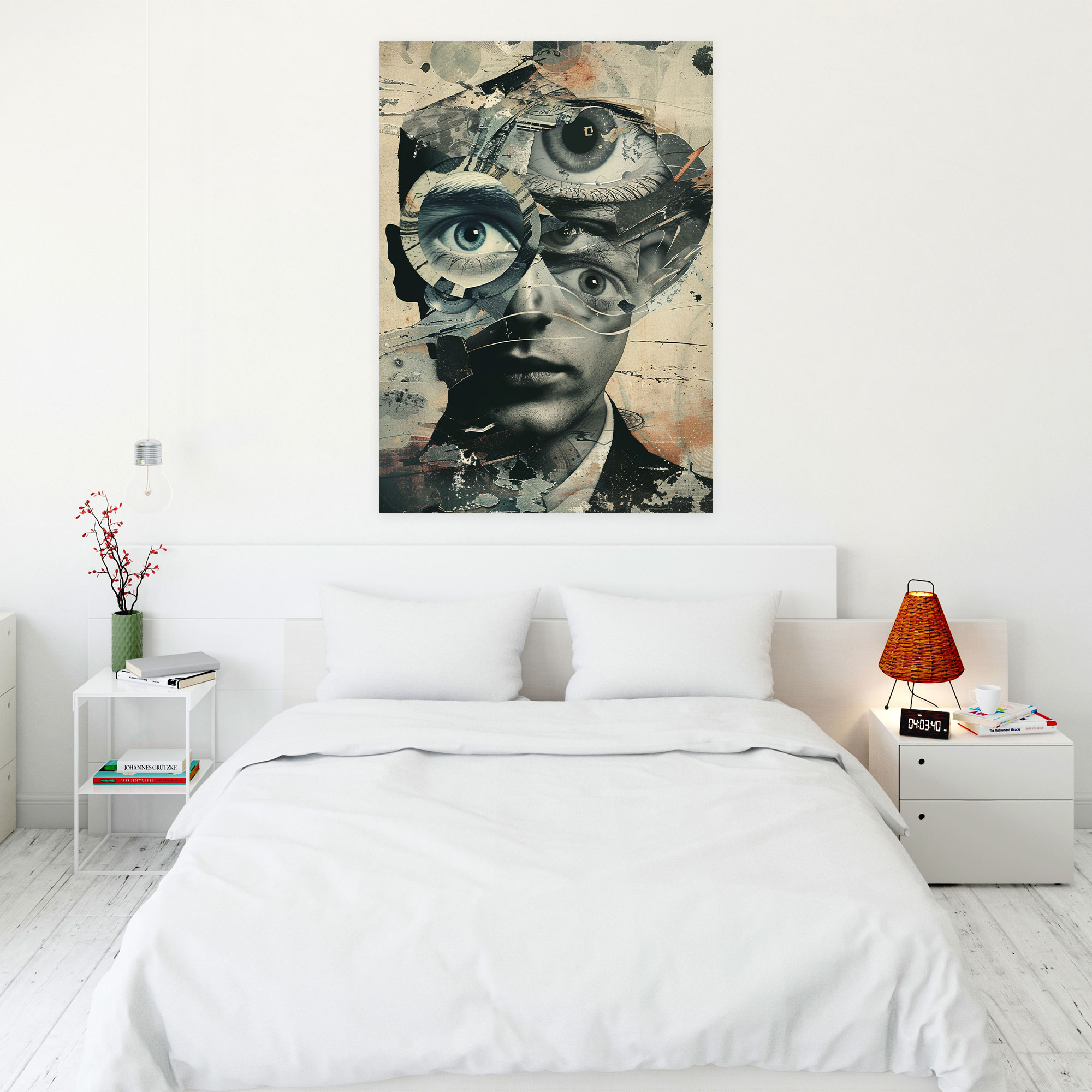 Dadaism Surreal Portrait Canvas Print - Dadaism, Wall Decoration, Wall Art, Canvas