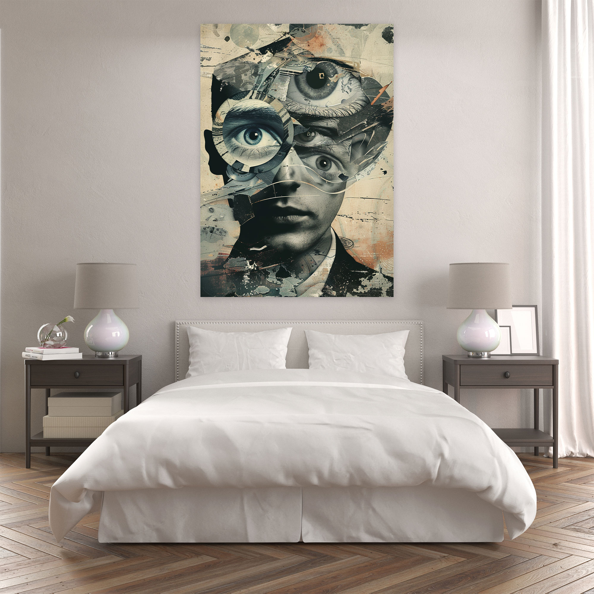 Dadaism Surreal Portrait Canvas Print - Dadaism, Wall Decoration, Wall Art, Canvas