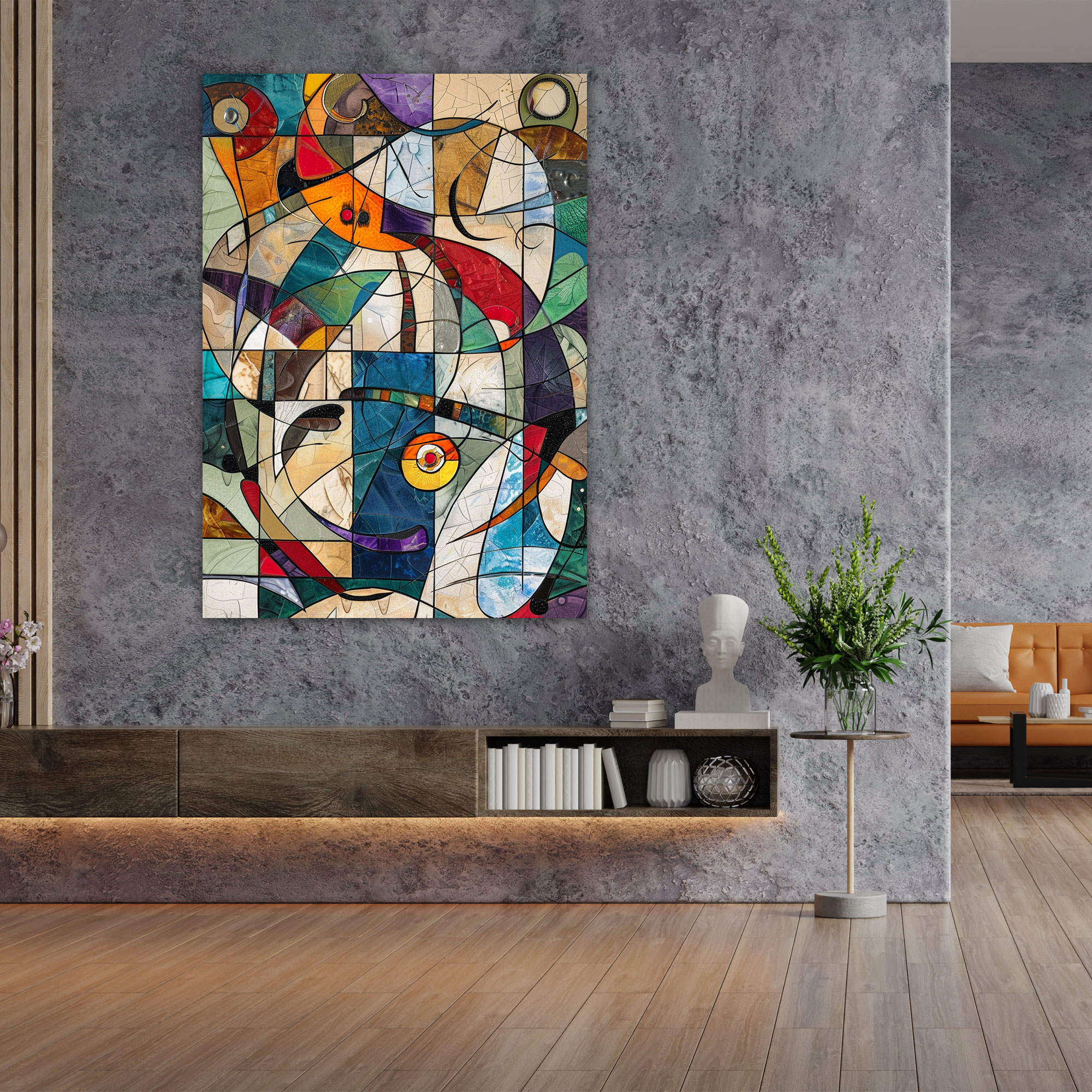 Dadaism Chaos Of Colors Wall Decoration - Dadaism, Canvas, Dadaism, Wall Decoration