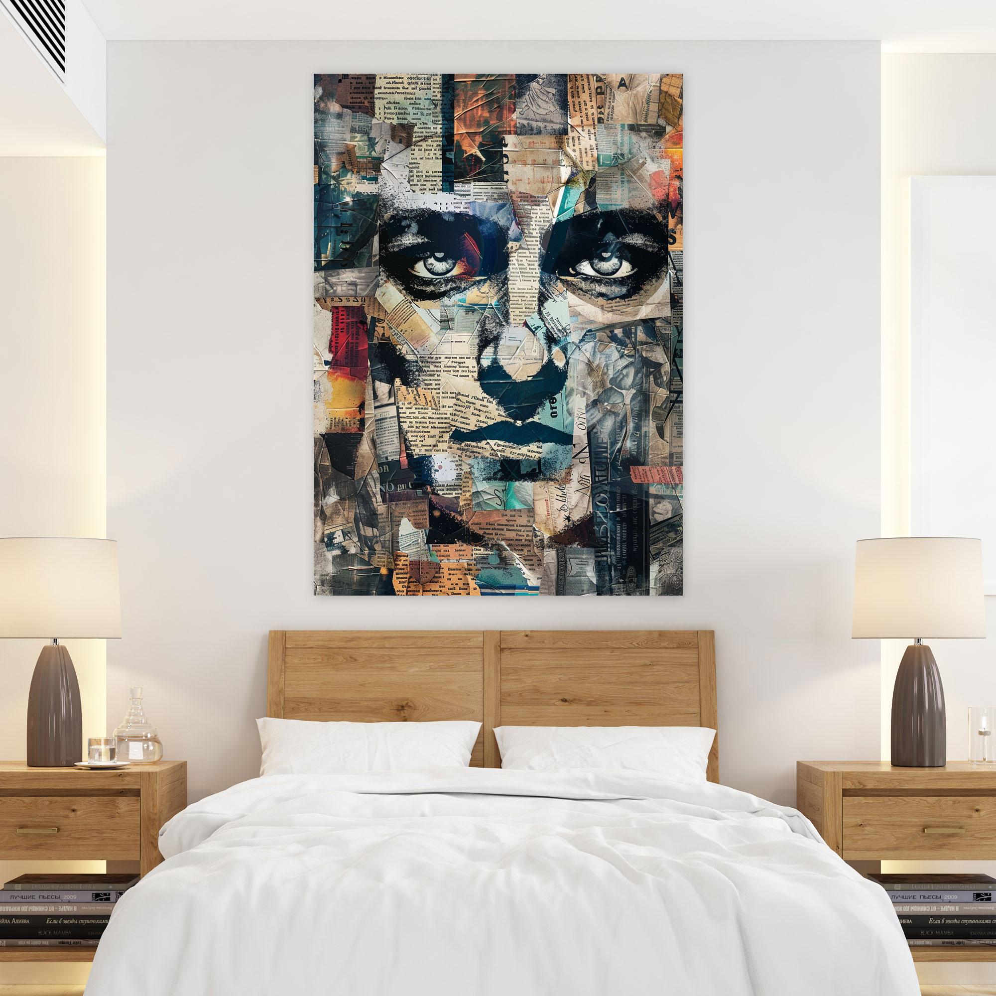 Dadaism Fragmented Words Canvas Print - Dadaism, Home Decoration, Wall Art, Canvas