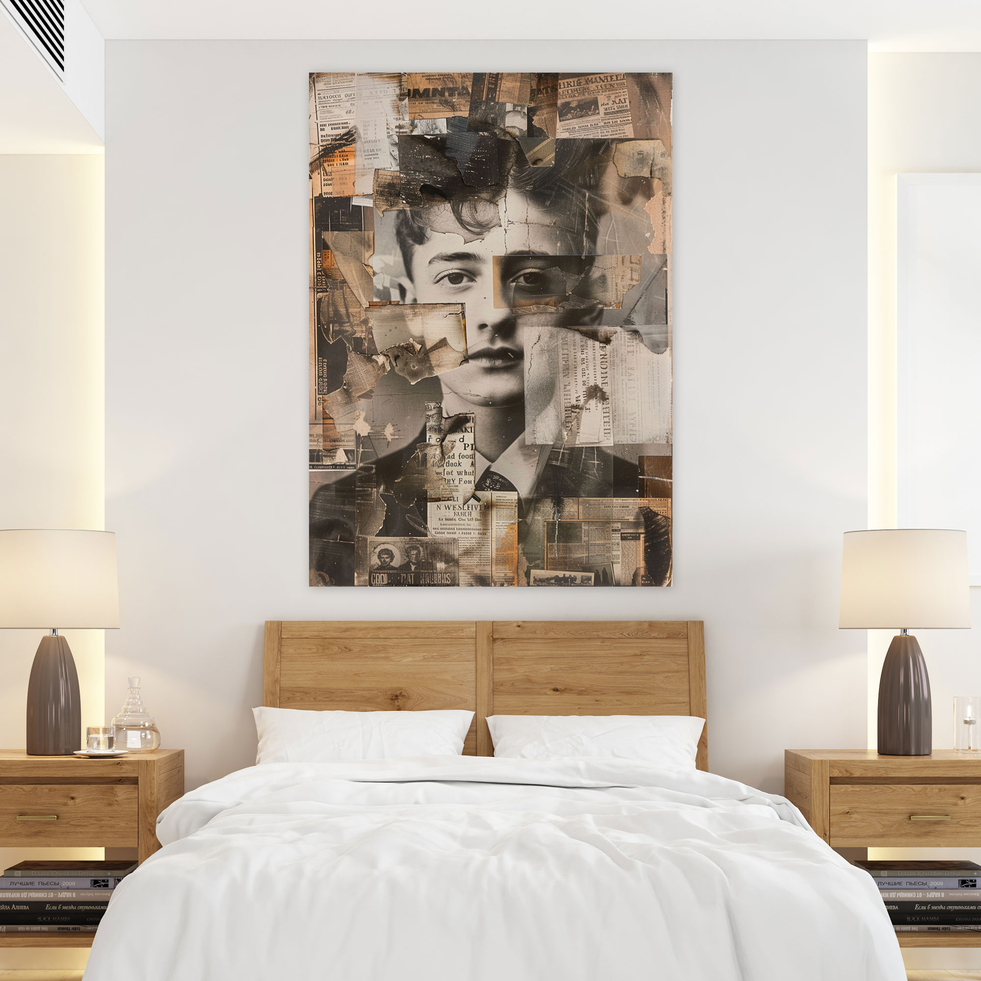 Dadaism Vintage Collage Wall Decoration - Dadaism, Wall Decoration, Canvas Wall Art, Canvas