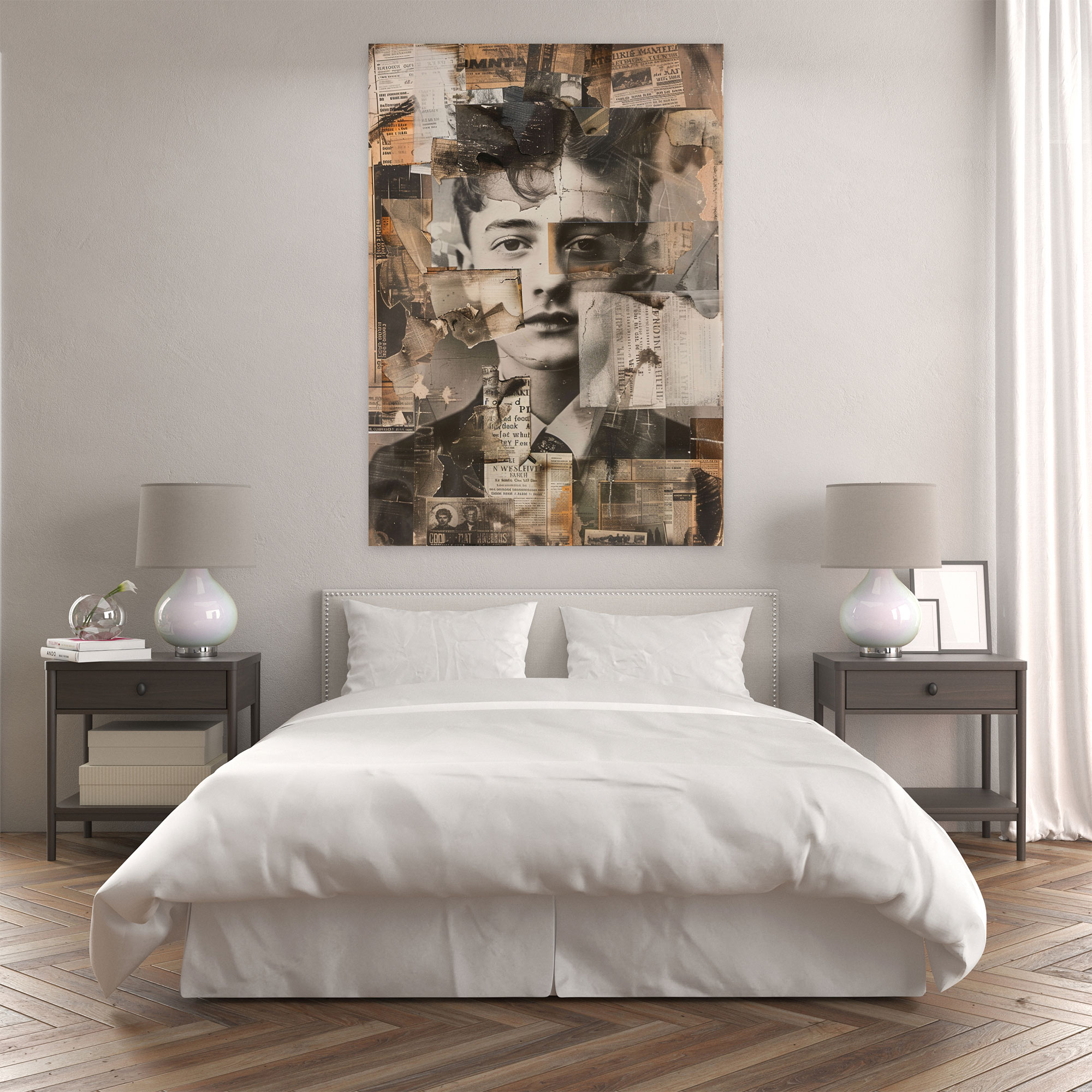 Dadaism Vintage Collage Wall Decoration - Dadaism, Wall Decoration, Canvas Wall Art, Canvas