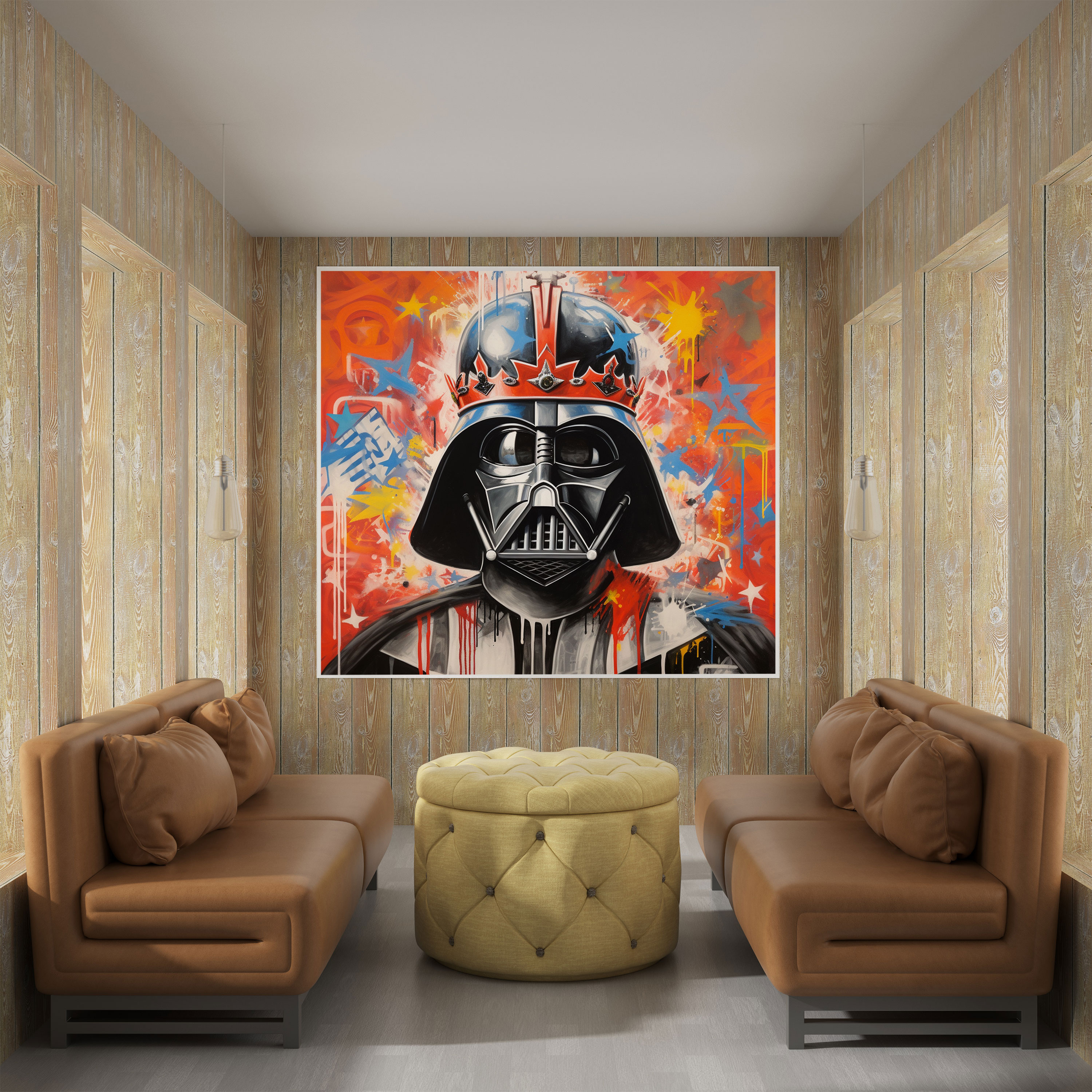Darth Vader Wall Art - Darth Vader, Canvas Wall Art, Home Decoration, Graffiti Style