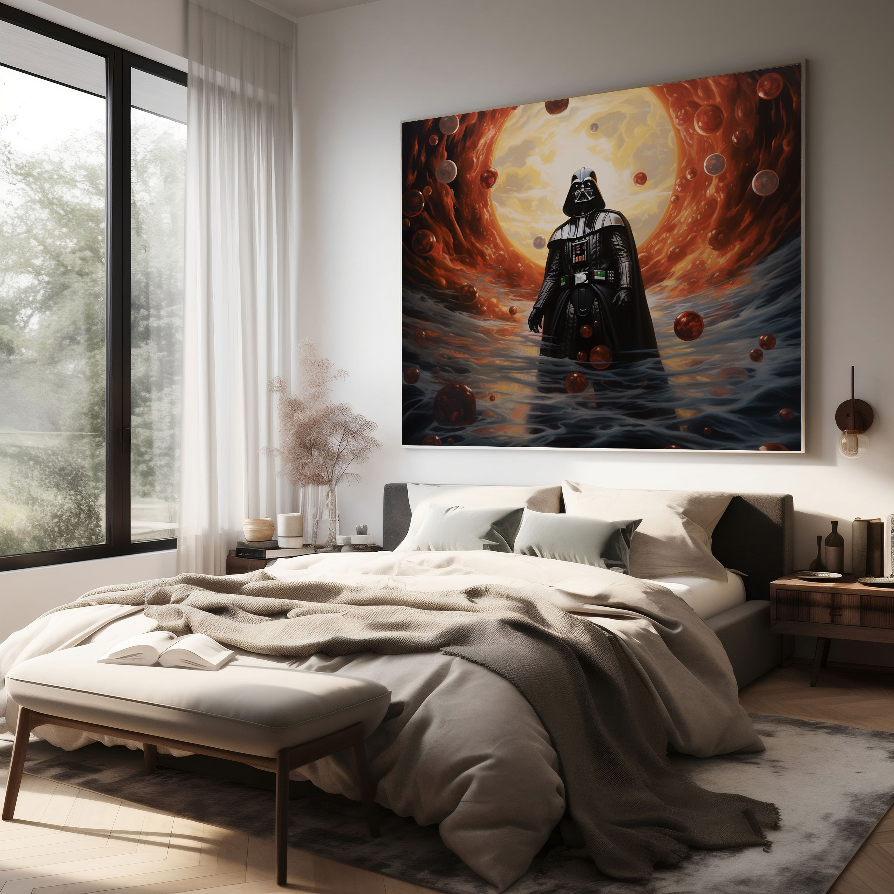 Darth Vader Duvar Sanatı - Ev Dekorasyonu Kanvas Tablo Sanatı Düşündürücü