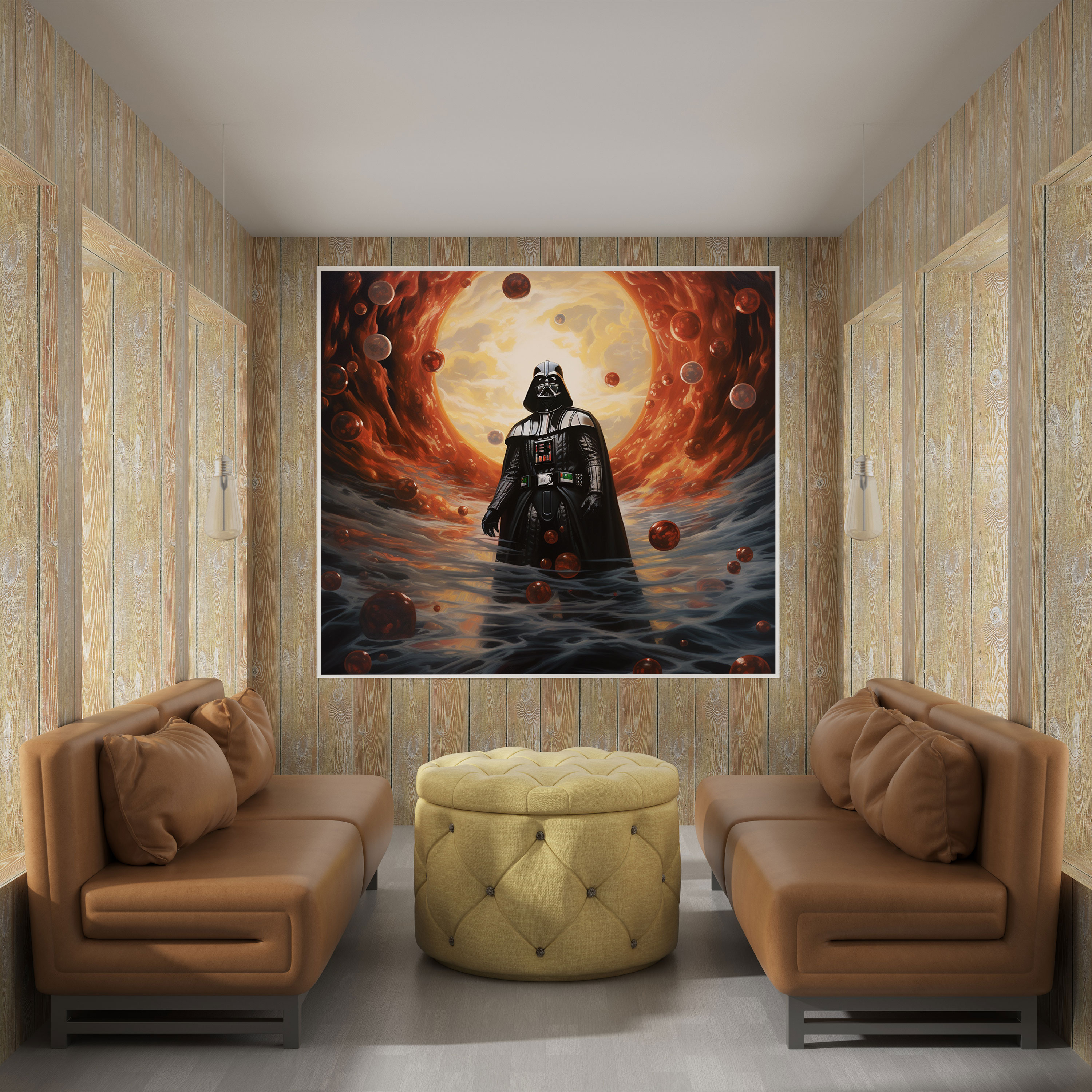 Darth Vader Duvar Sanatı - Ev Dekorasyonu Kanvas Tablo Sanatı Düşündürücü