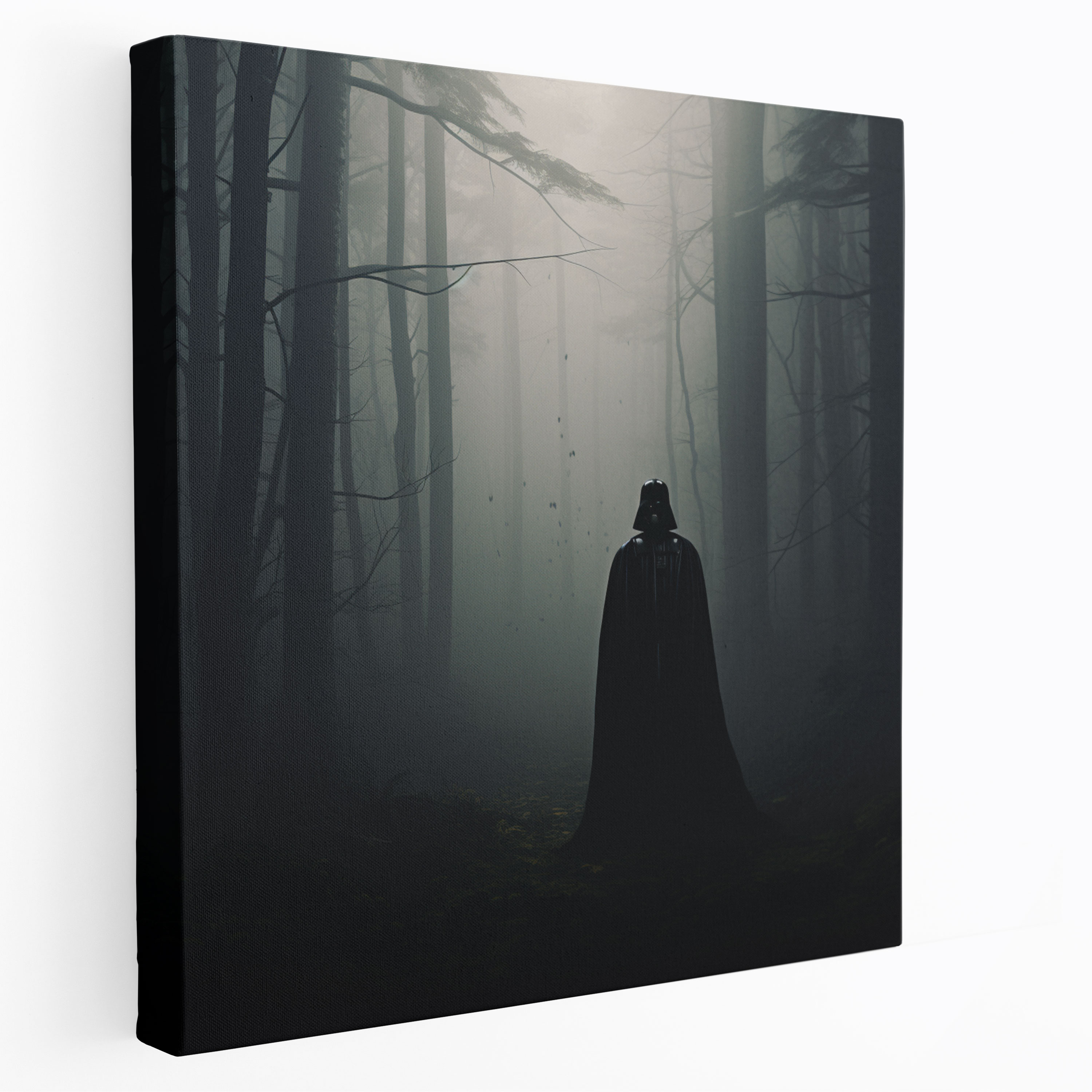 Darth Vader Kanvas Tablo - Kasvetli Orman - Duvar Dekorasyonu