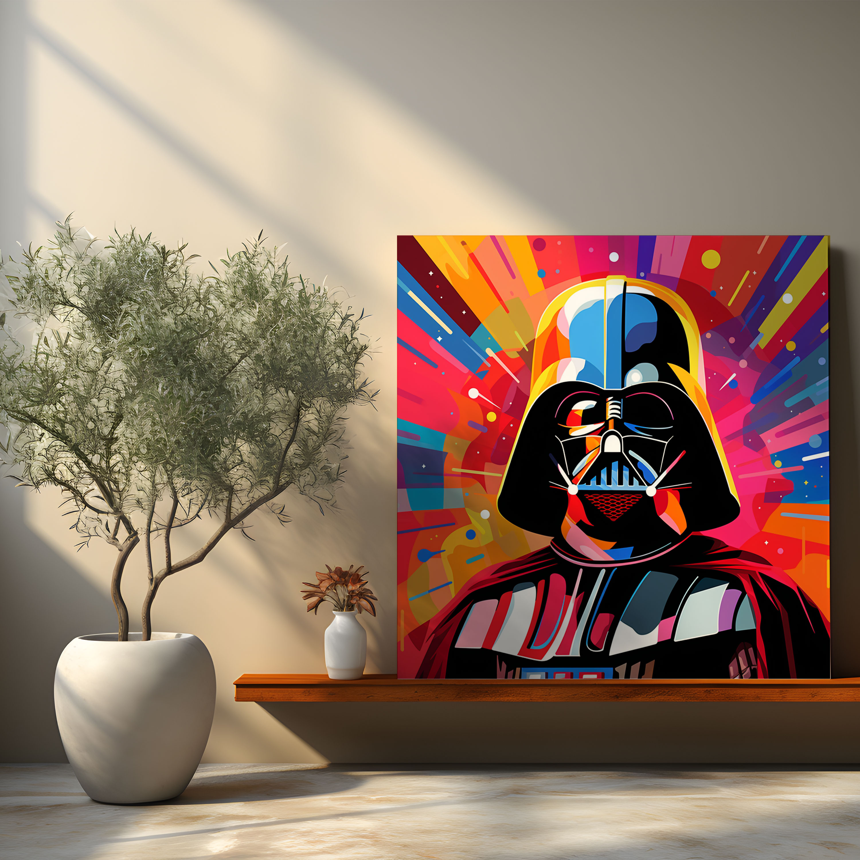 Darth Vader Canvas Print - Pop Art Style - Darth Vader, Canvas, Canvas Print, Graphic Design