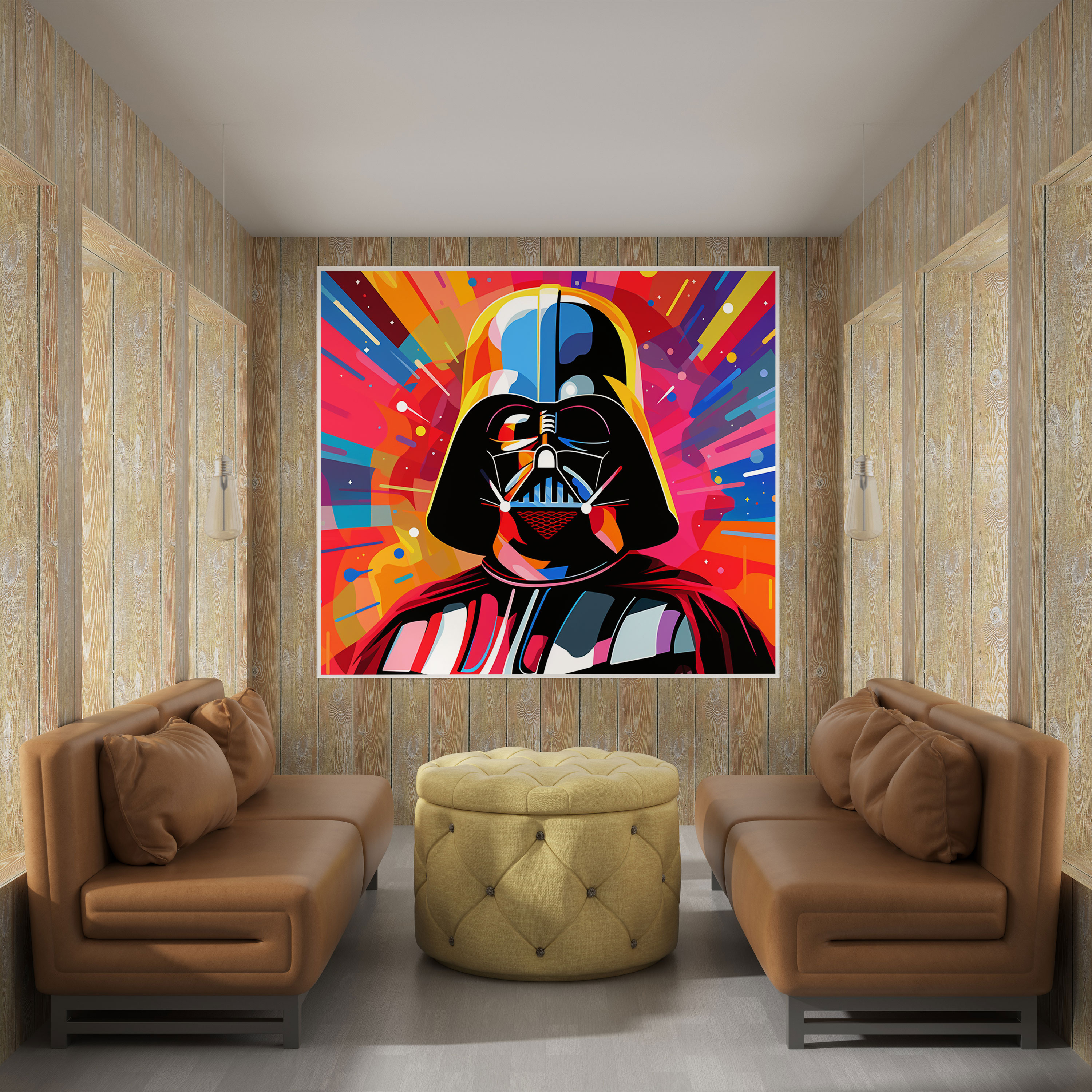 Darth Vader Canvas Print - Pop Art Style - Darth Vader, Canvas, Canvas Print, Graphic Design