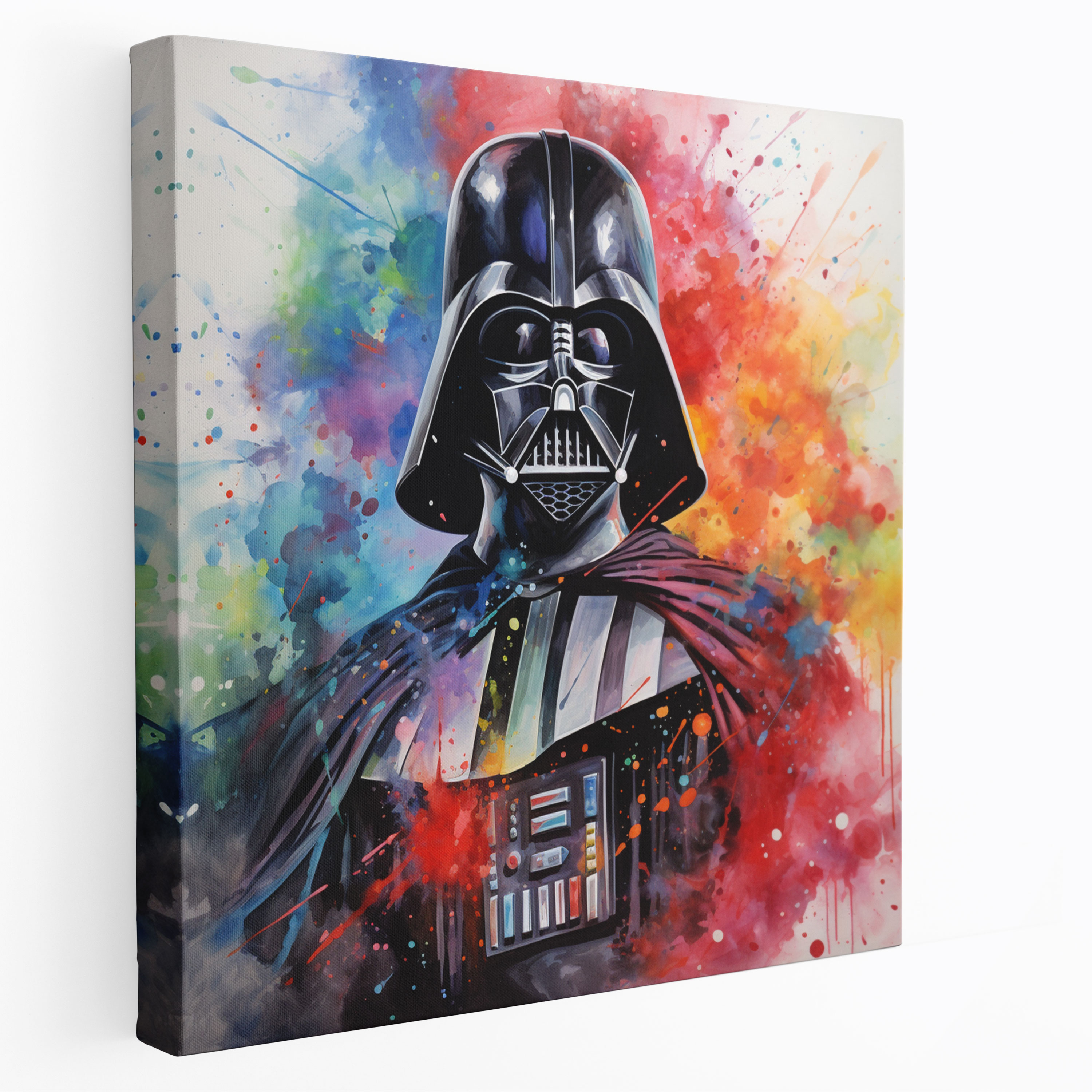 Darth Vader Wall Art - Dreamy Watercolor - Darth Vader, Wall Decoration, Watercolor, Canvas Wall Art