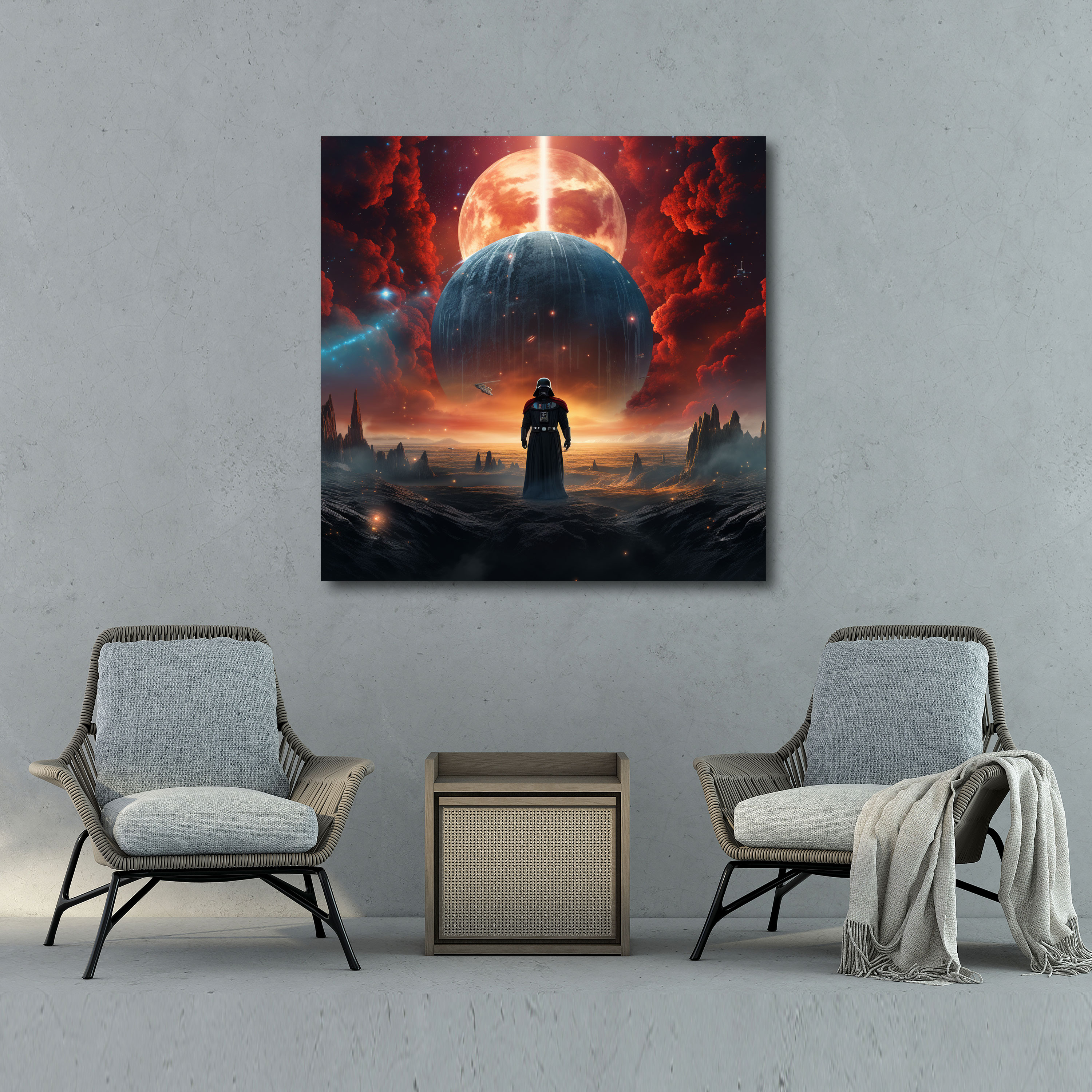 Darth Vader Wall Decoration - Surreal Cosmos - Darth Vader, Otherworldly, Canvas, Darth Vader