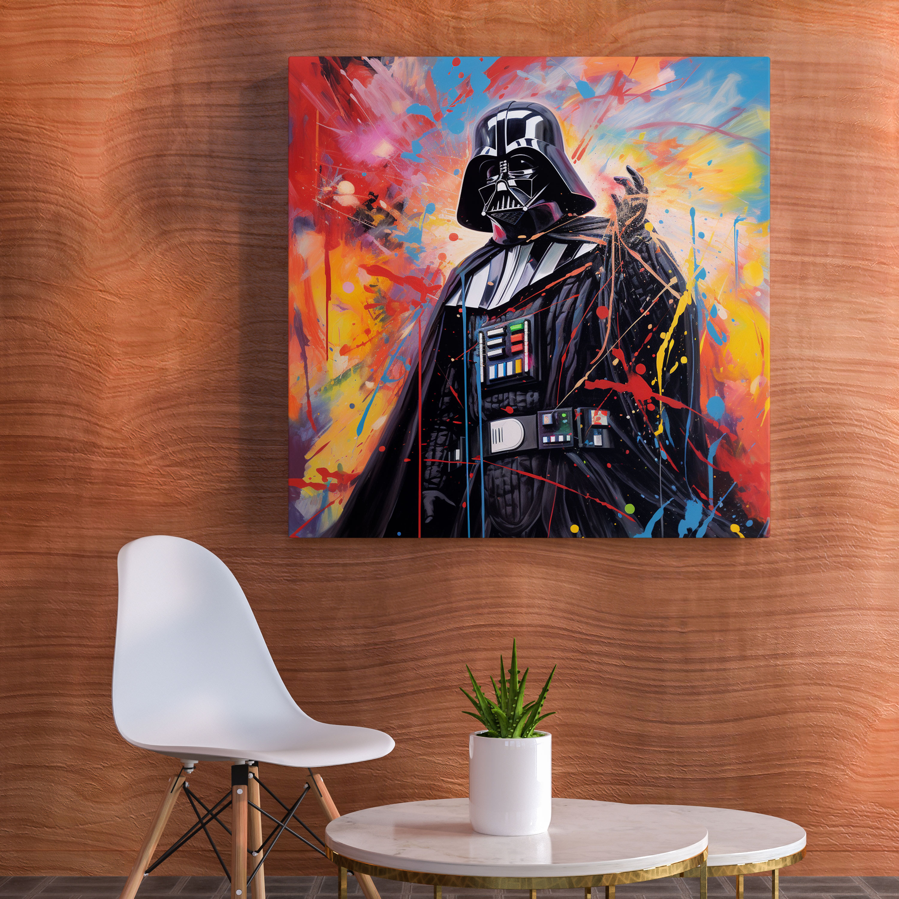Darth Vader Canvas Print - Abstract Expression - Darth Vader, Canvas Print, Expressionist, Canvas Wall Art