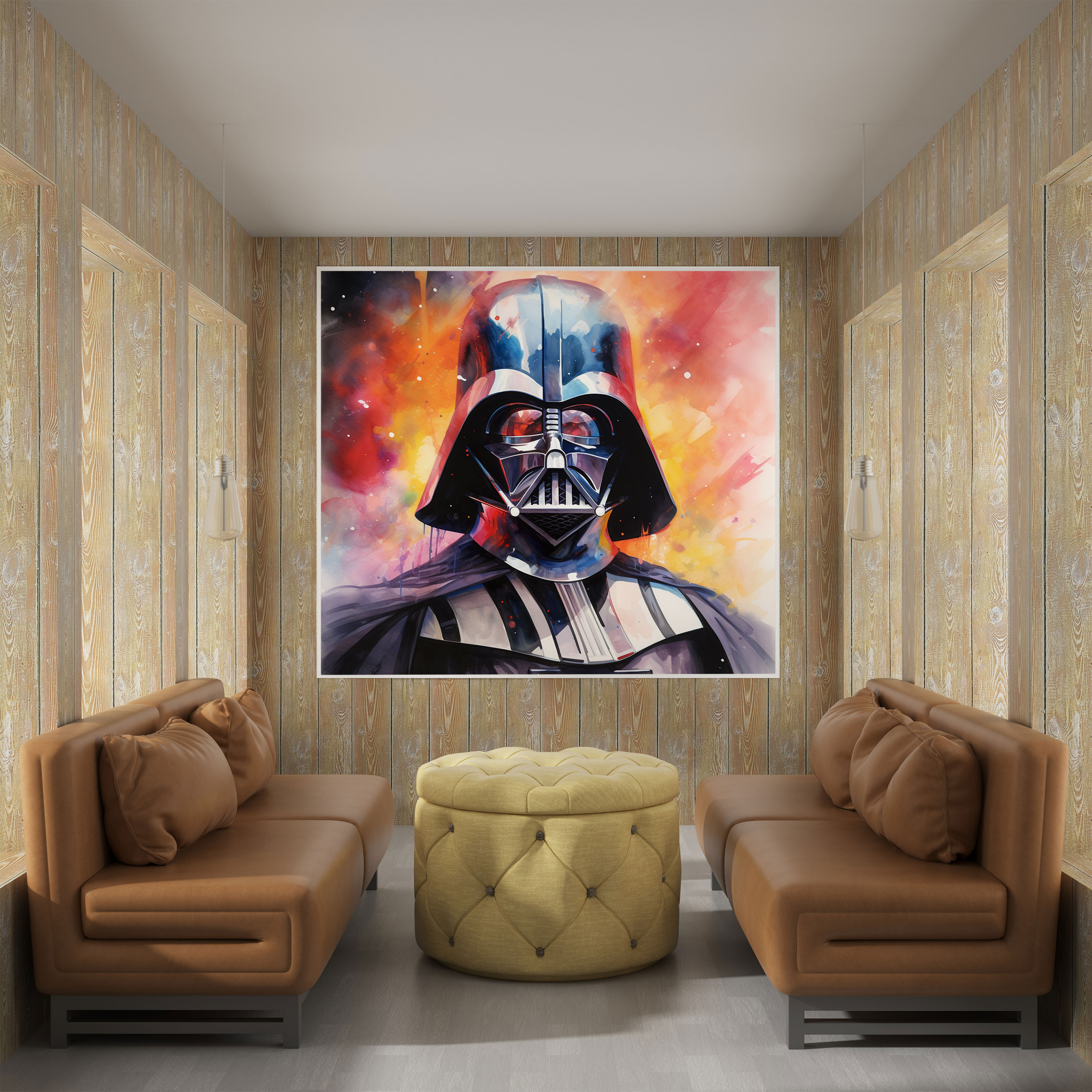 Darth Vader Canvas Print - Darth Vader, Vulnerability, Light And Dark Tones, Darth Vader