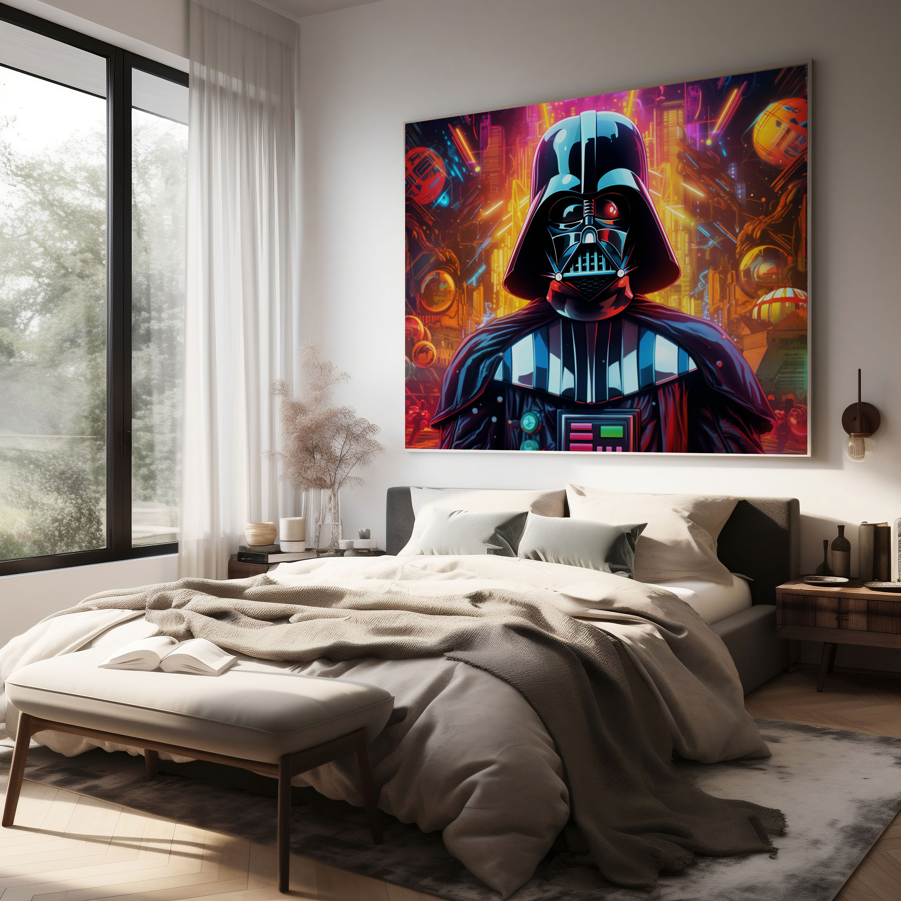 Darth Vader Canvas Print - Darth Vader, Wall Decoration, Sci-Fi Atmosphere, Canvas
