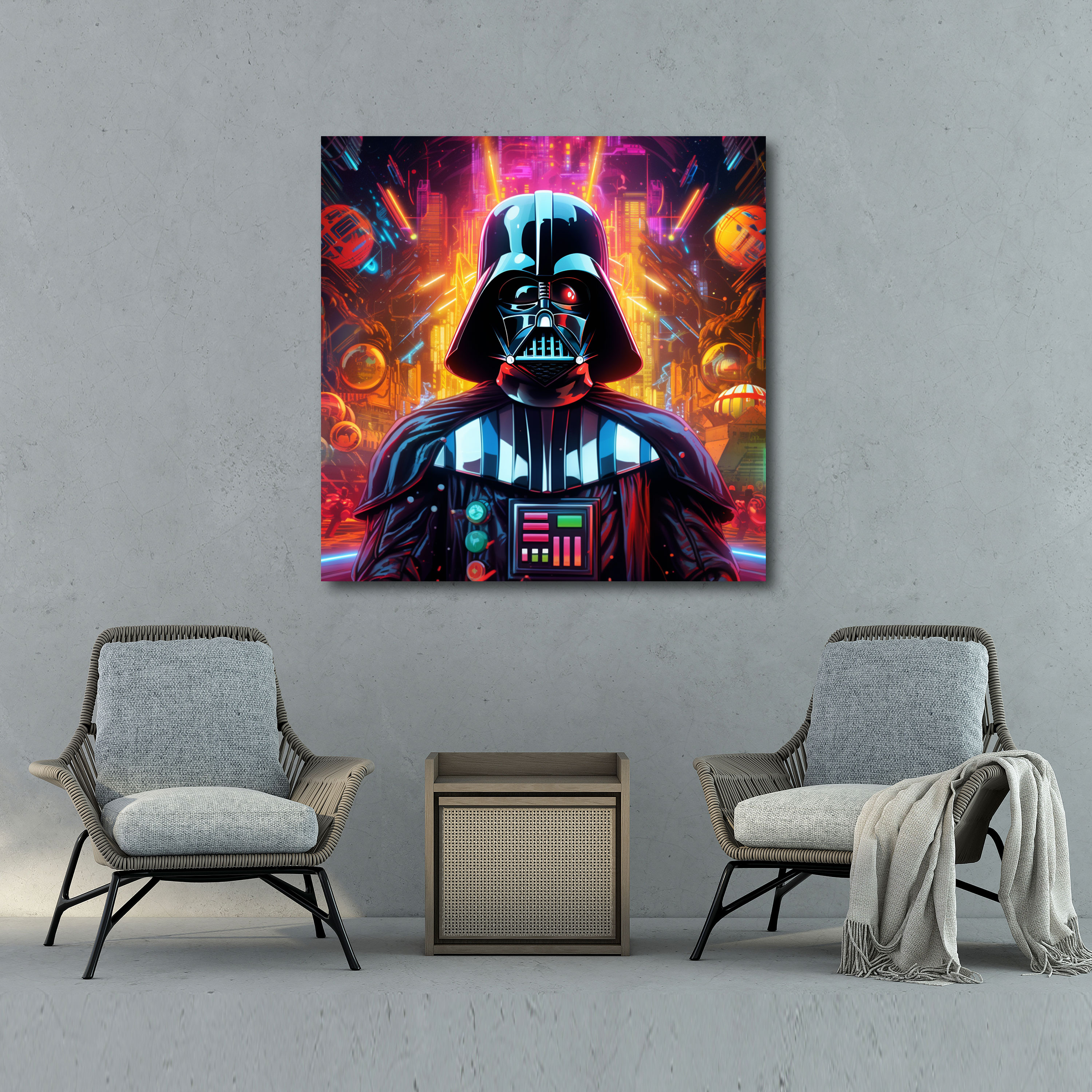 Darth Vader Canvas Print - Darth Vader, Wall Decoration, Sci-Fi Atmosphere, Canvas