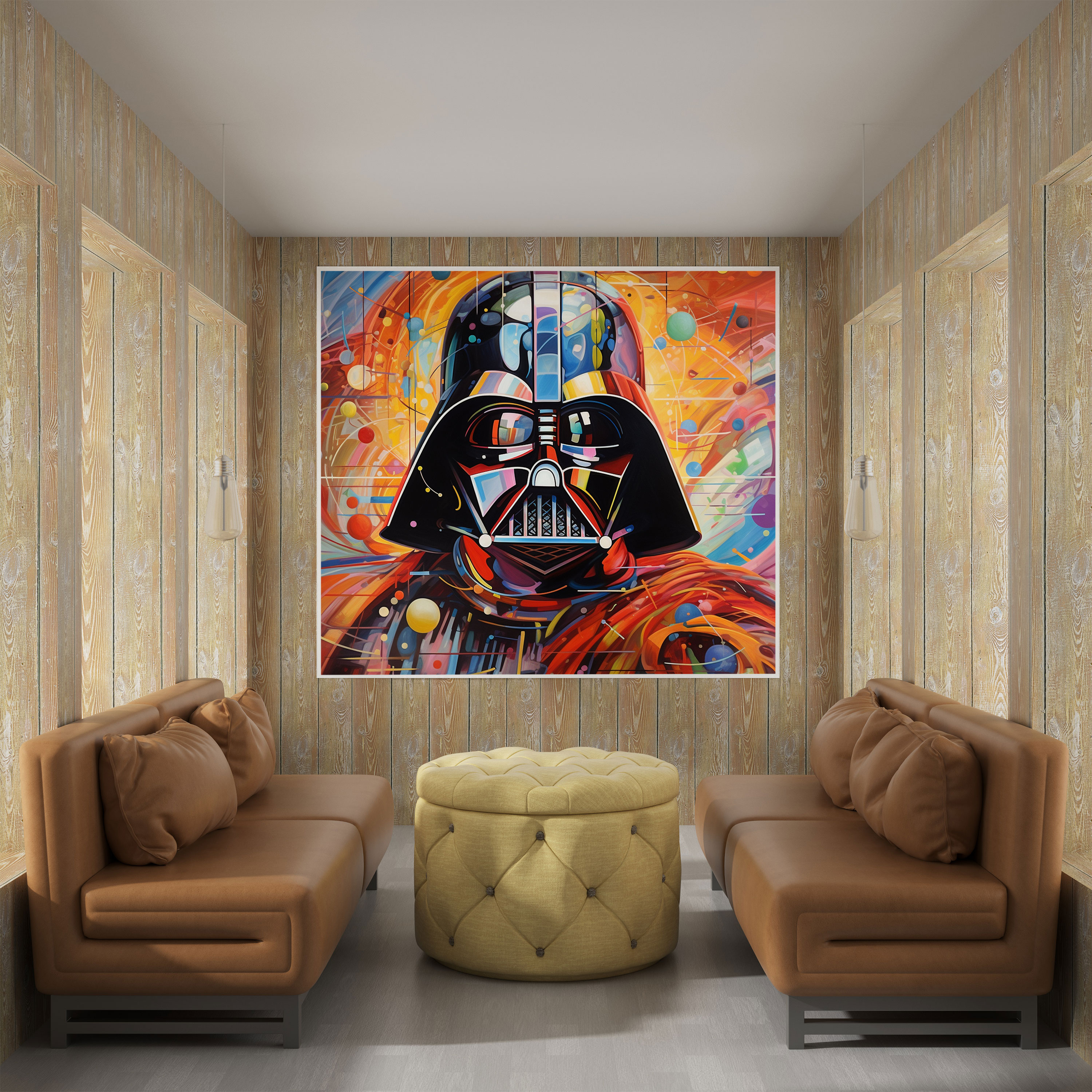 Darth Vader Gerçeküstü Kanvas Tablo - Darth Vader Gerçeküstü Ev Dekorasyonu
