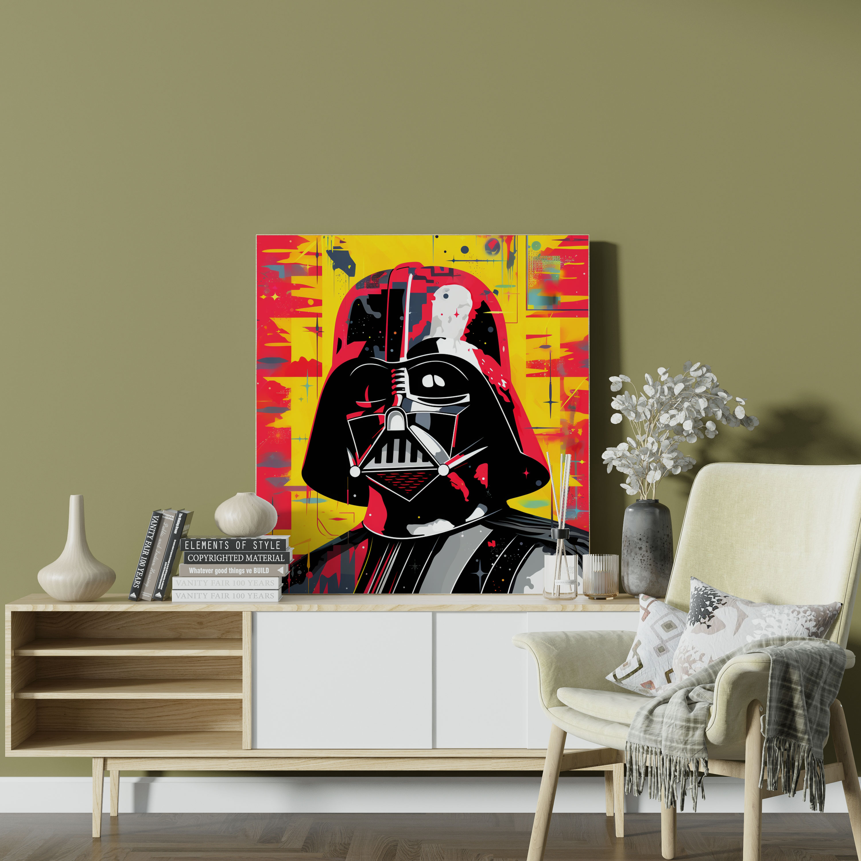 Darth Vader Pop Art Canvas Print - Darth Vader, Canvas Wall Art, Home Decoration, Wall Decoration