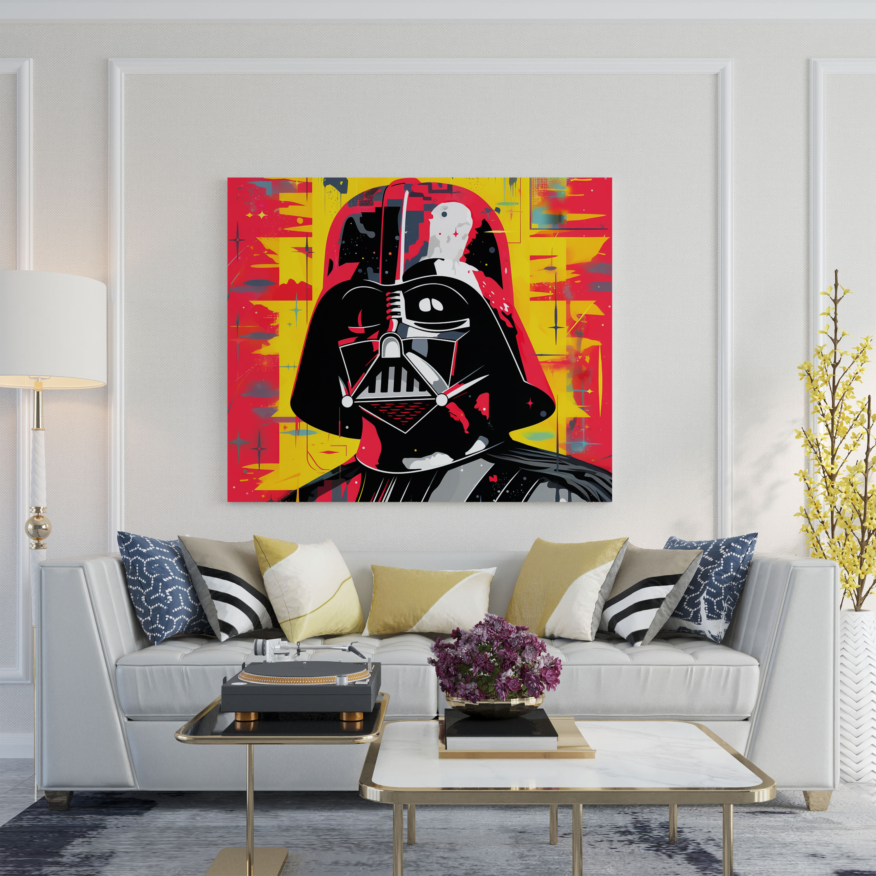 Darth Vader Pop Art Canvas Print - Darth Vader, Canvas Wall Art, Home Decoration, Wall Decoration