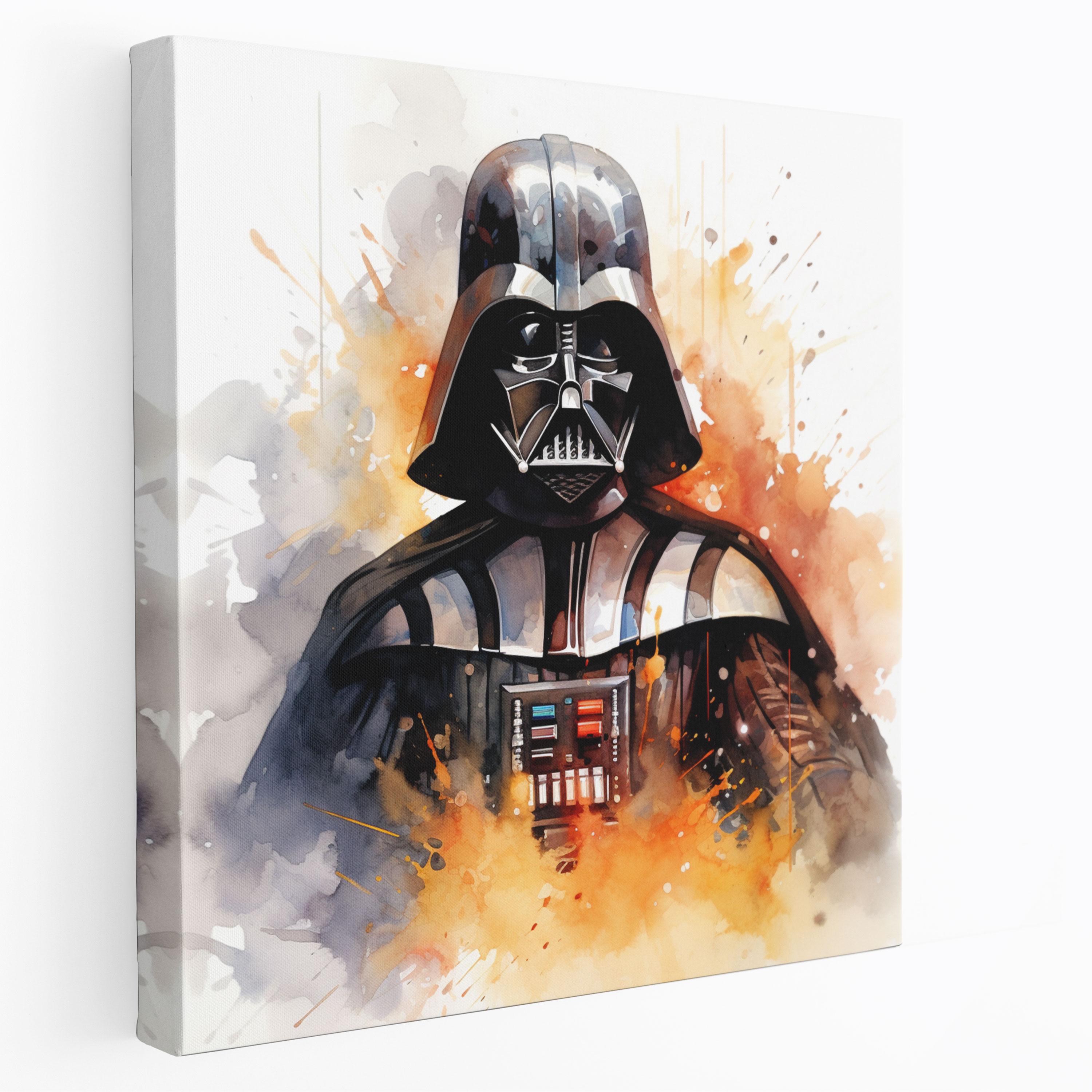 Darth Vader Watercolor Canvas Print - Darth Vader, Canvas Wall Art, Watercolor, Wall Art