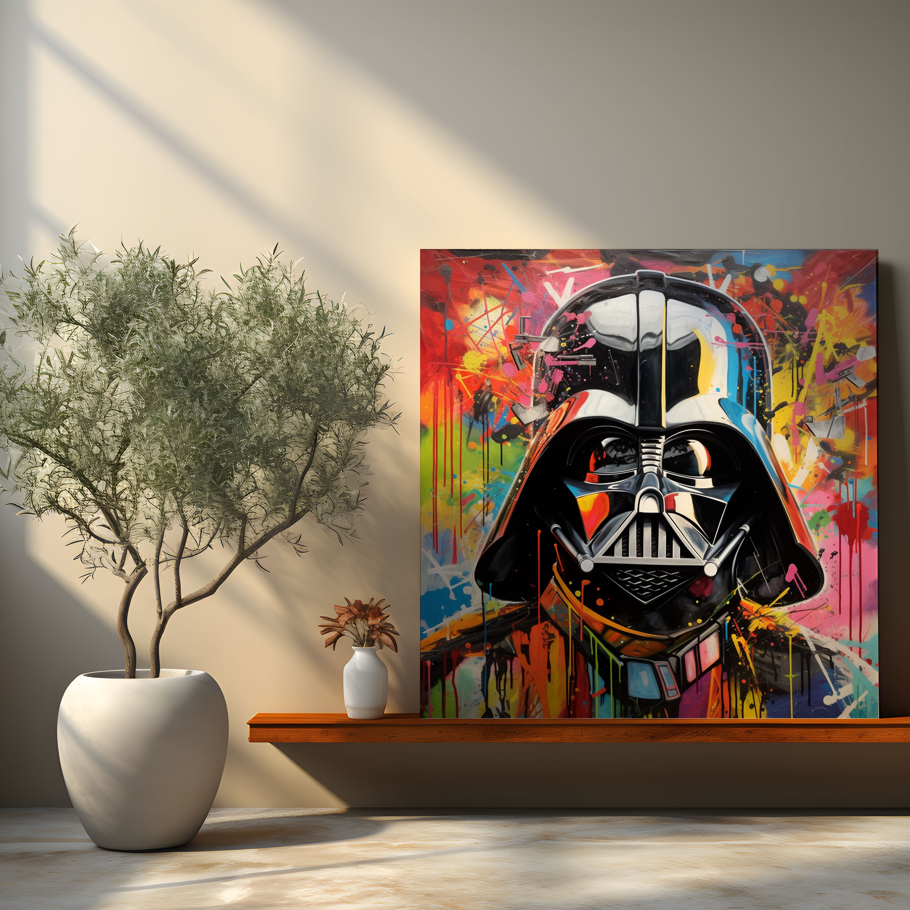 Darth Vader Graffiti Canvas Print - Darth Vader, Canvas, Darth Vader, Canvas Print