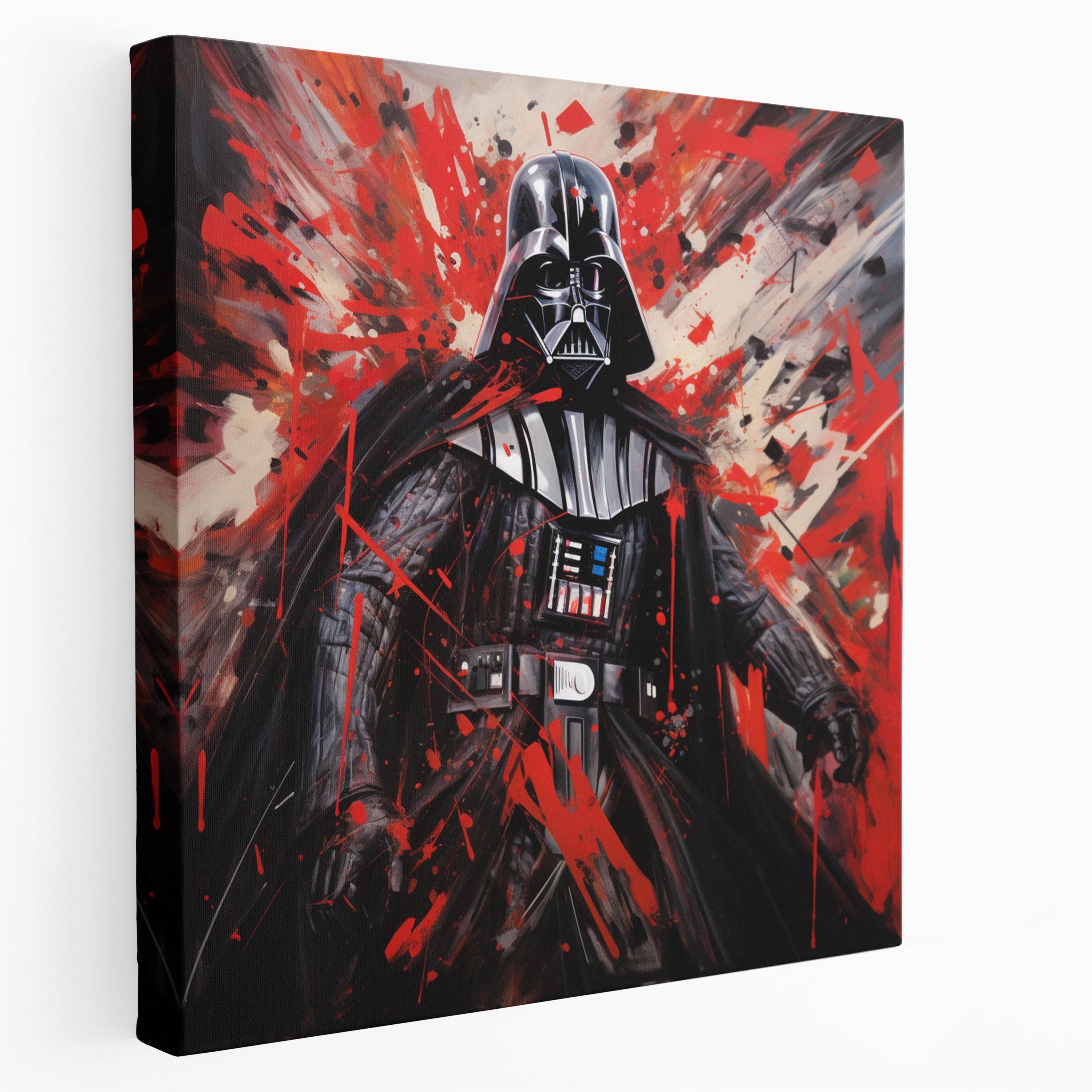 Darth Vader Wall Decoration - Darth Vader, Wall Art, Canvas, Abstract Expressionism