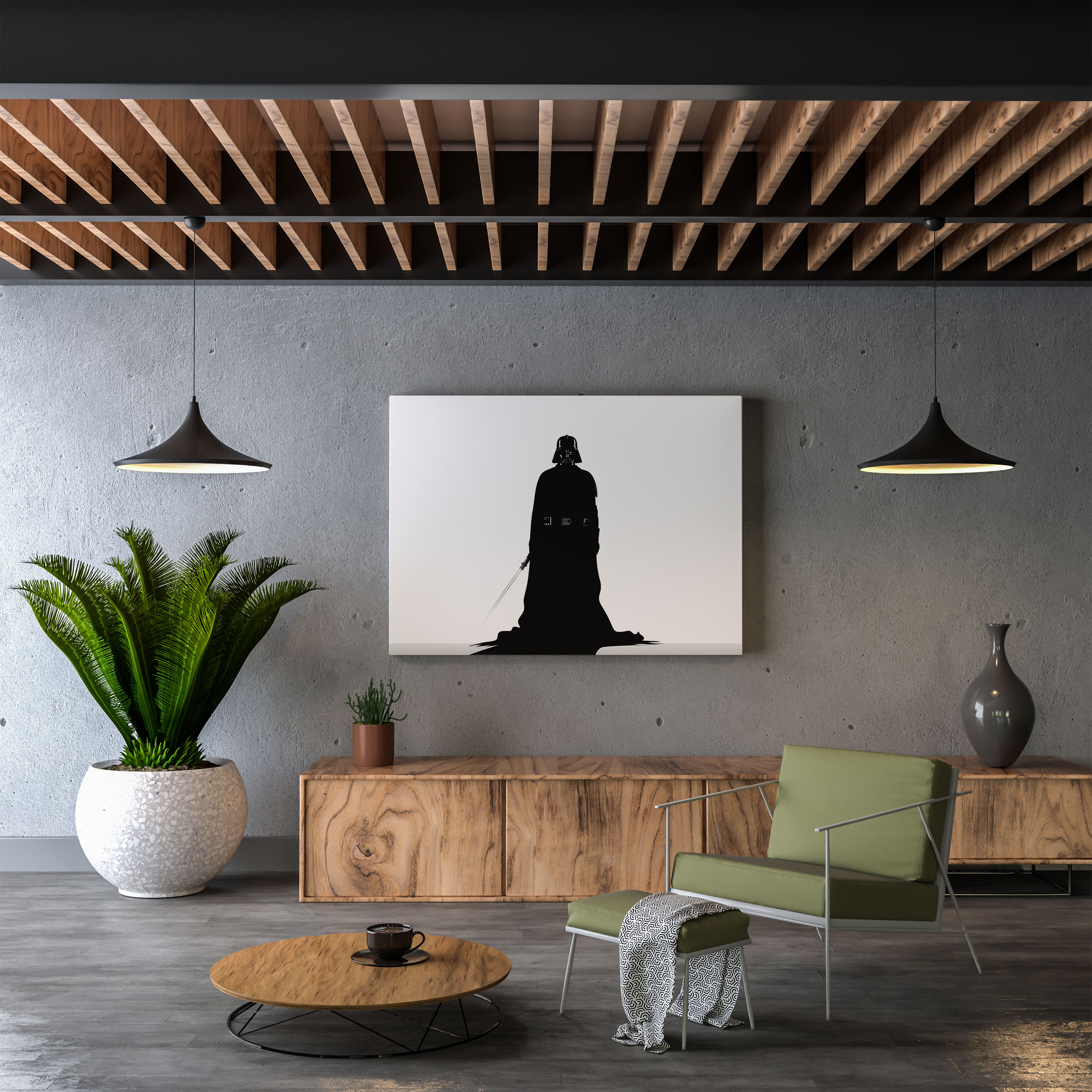 Darth Vader Wall Decoration - Darth Vader, Darth Vader, Star Wars, Canvas Wall Art