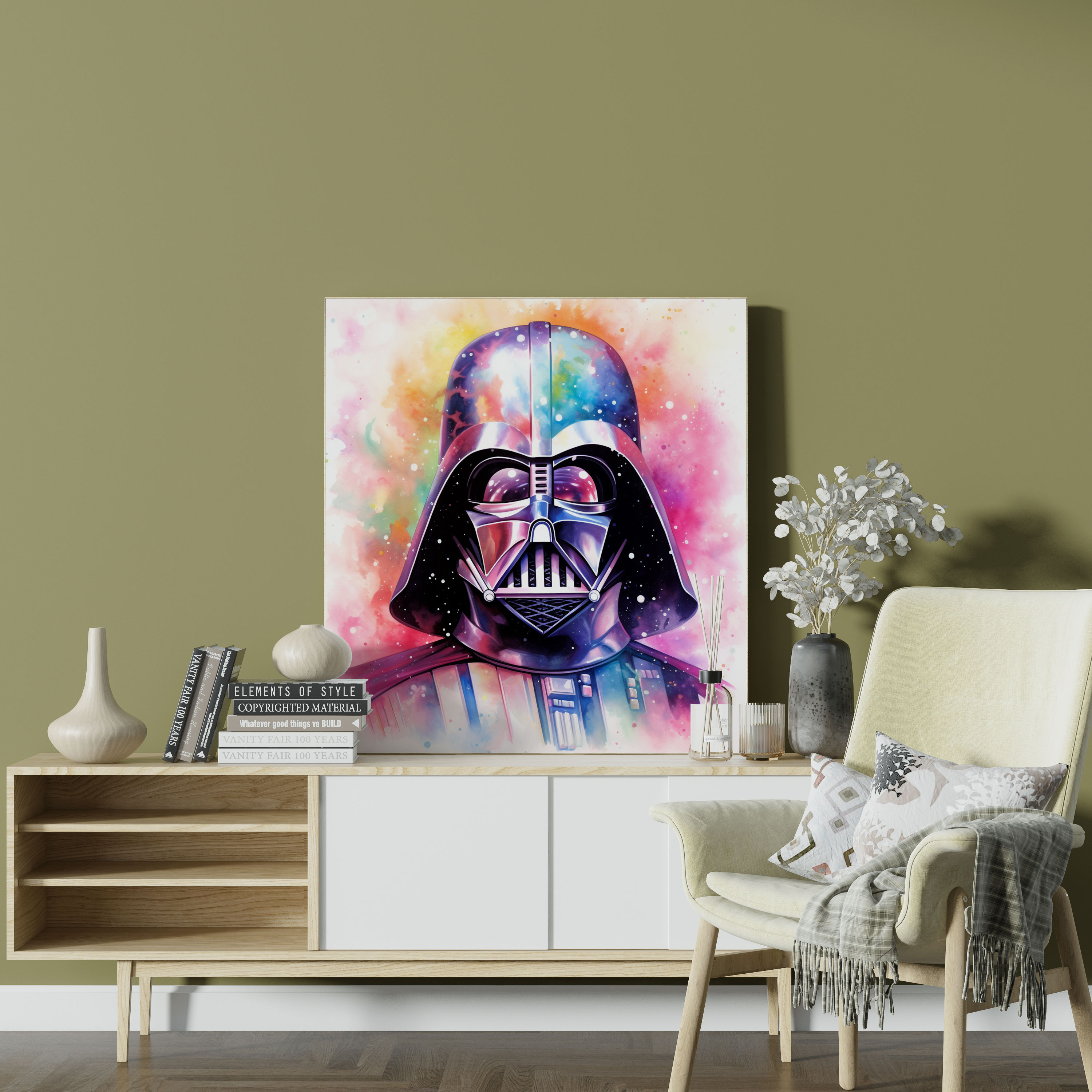 Darth Vader Canvas Print - Darth Vader, Dreamy Portrayal, Canvas, Home Decoration