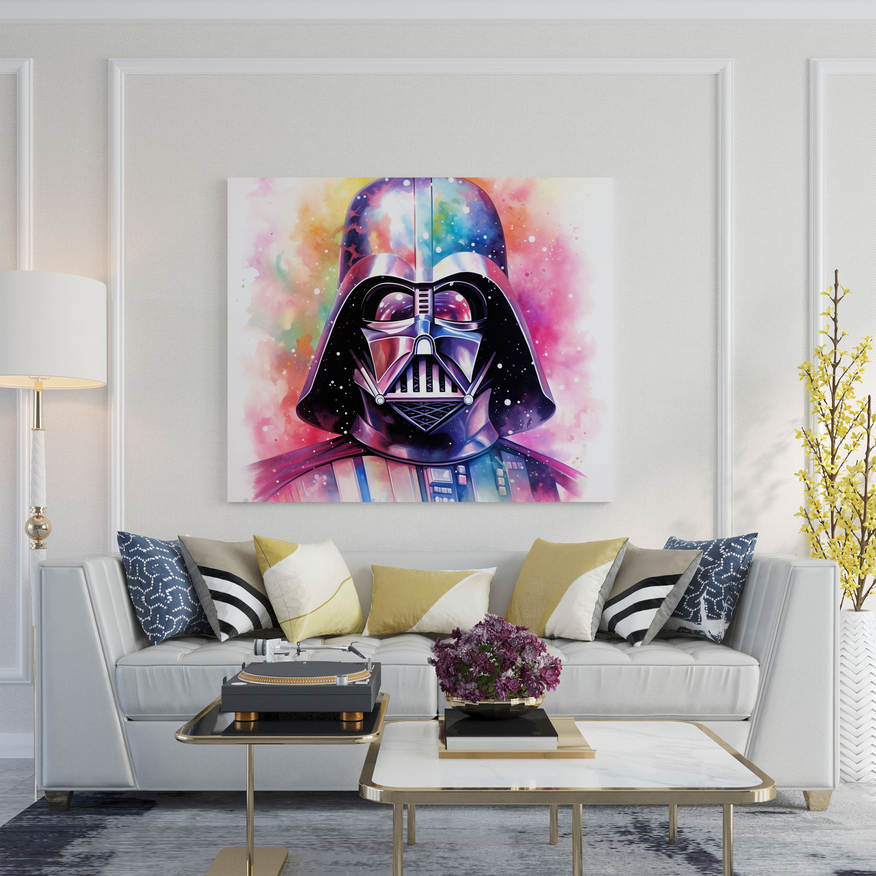 Darth Vader Canvas Print - Darth Vader, Dreamy Portrayal, Canvas, Home Decoration