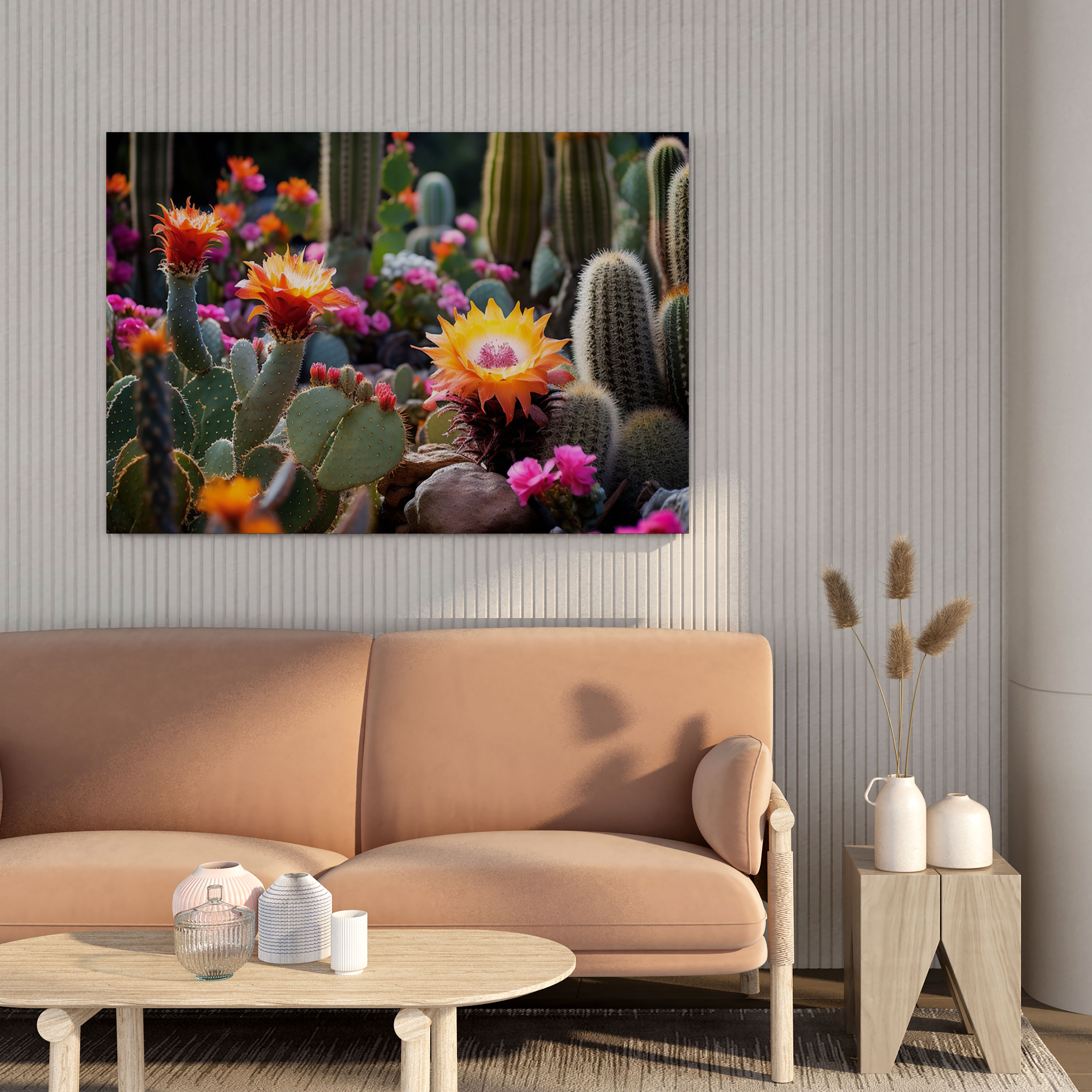Desert Wall Art - Colorful Cactus Garden - Desert, Wall Art, Colorful, High Quality