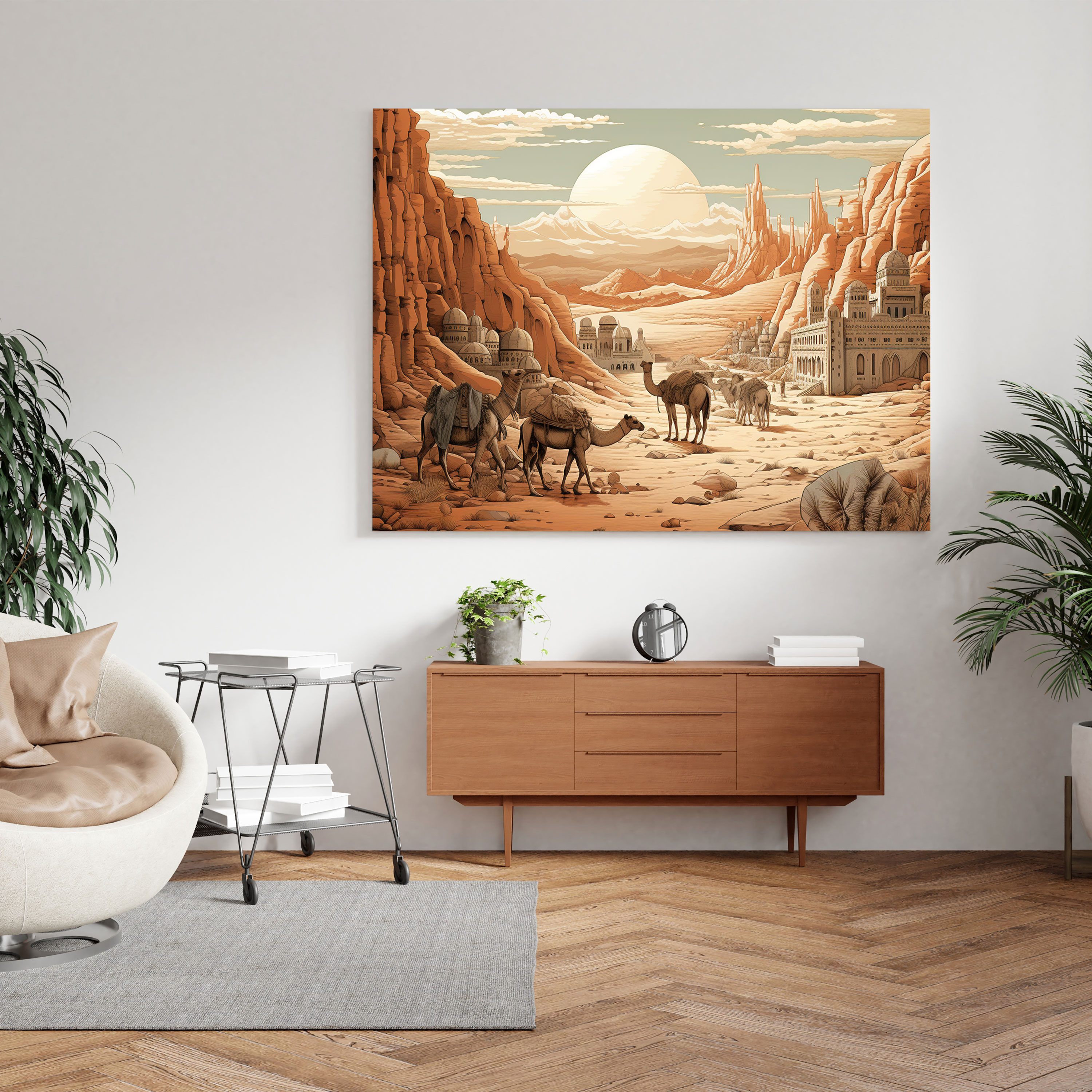 Desert Wall Decoration - Intricate Desert Landscape - Desert, Adventure, Wall Art, High Quality