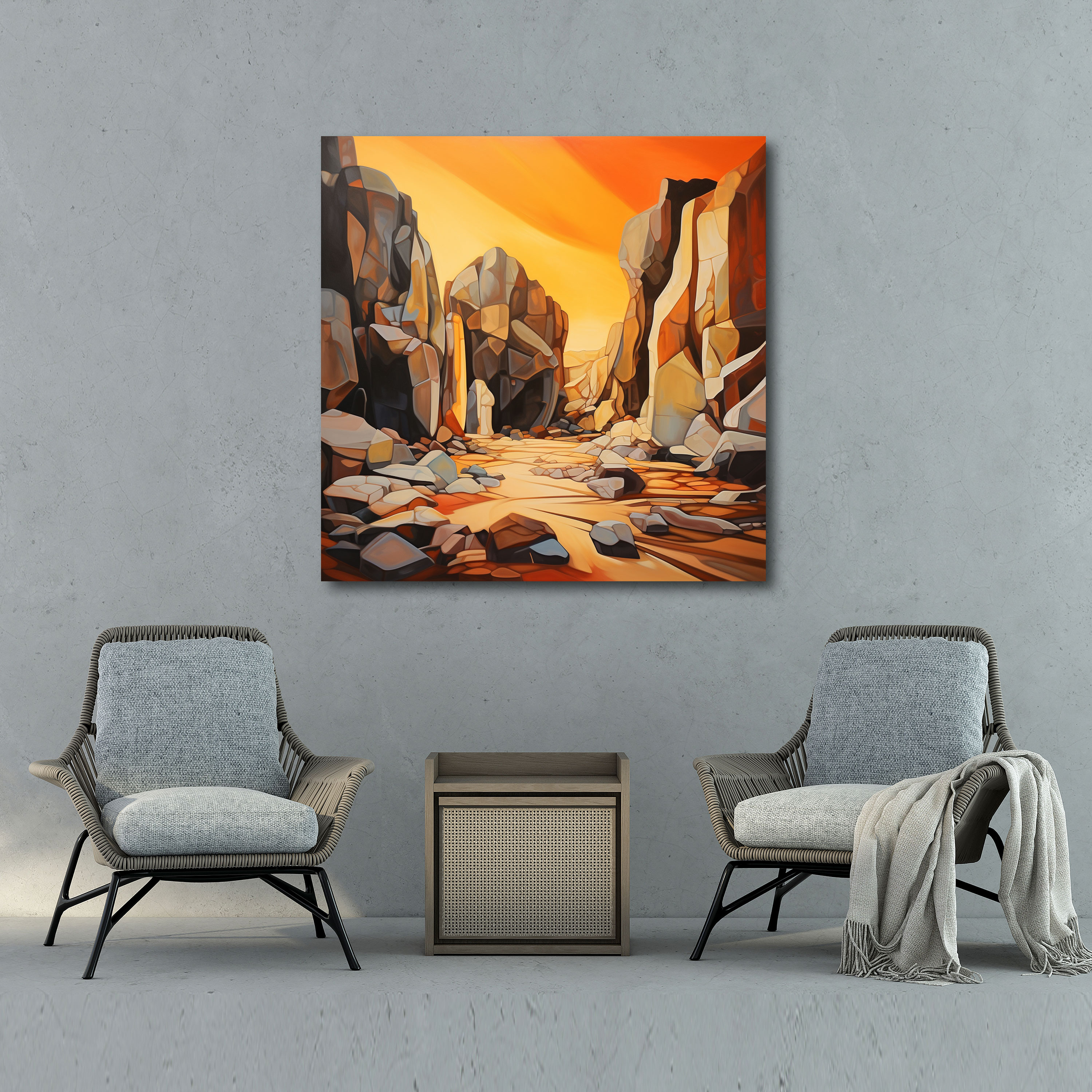 Desert Wall Art - Abstract Mirage Of Light - Desert, Play Of Light, Shadows, Mirage Effect