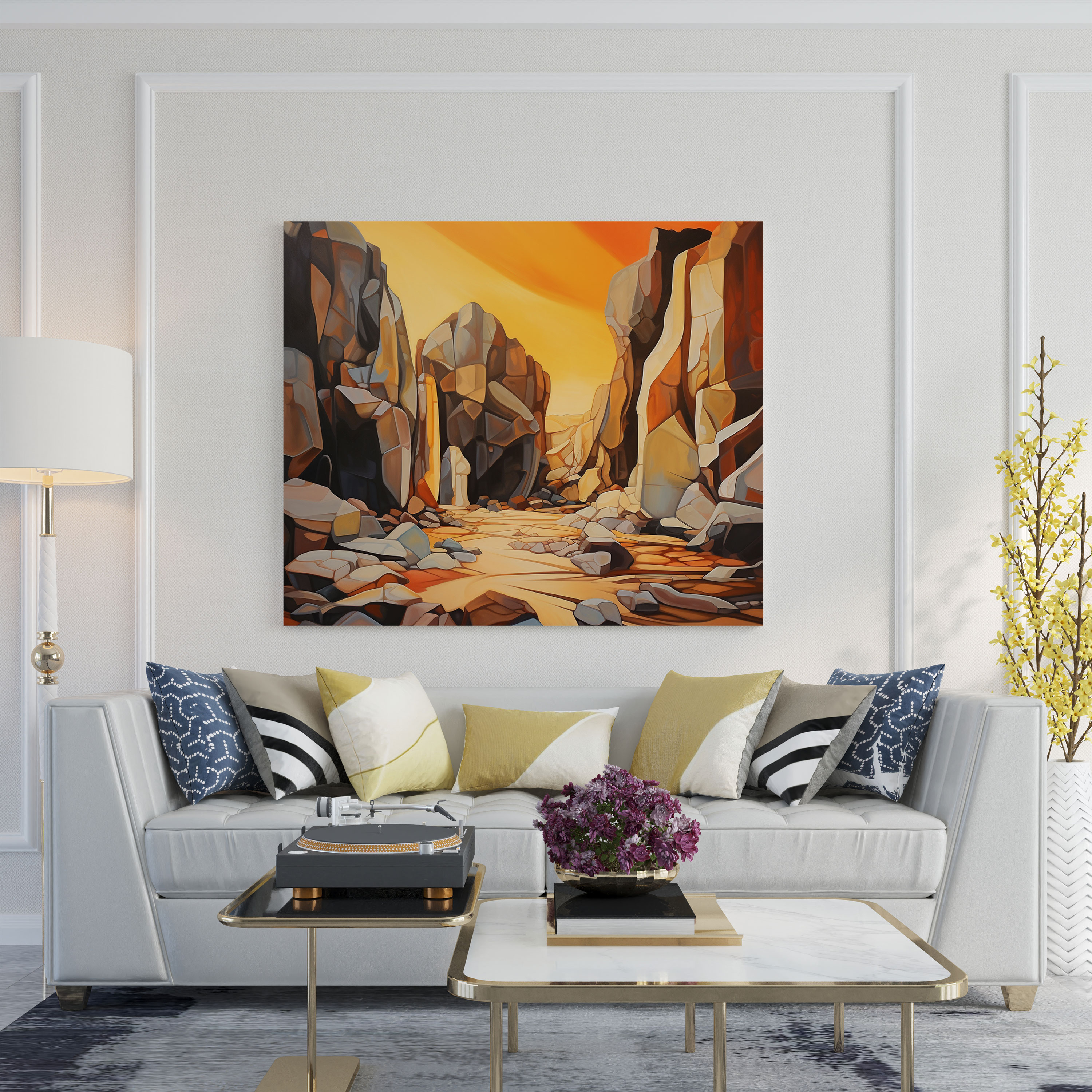 Desert Wall Art - Abstract Mirage Of Light - Desert, Play Of Light, Shadows, Mirage Effect