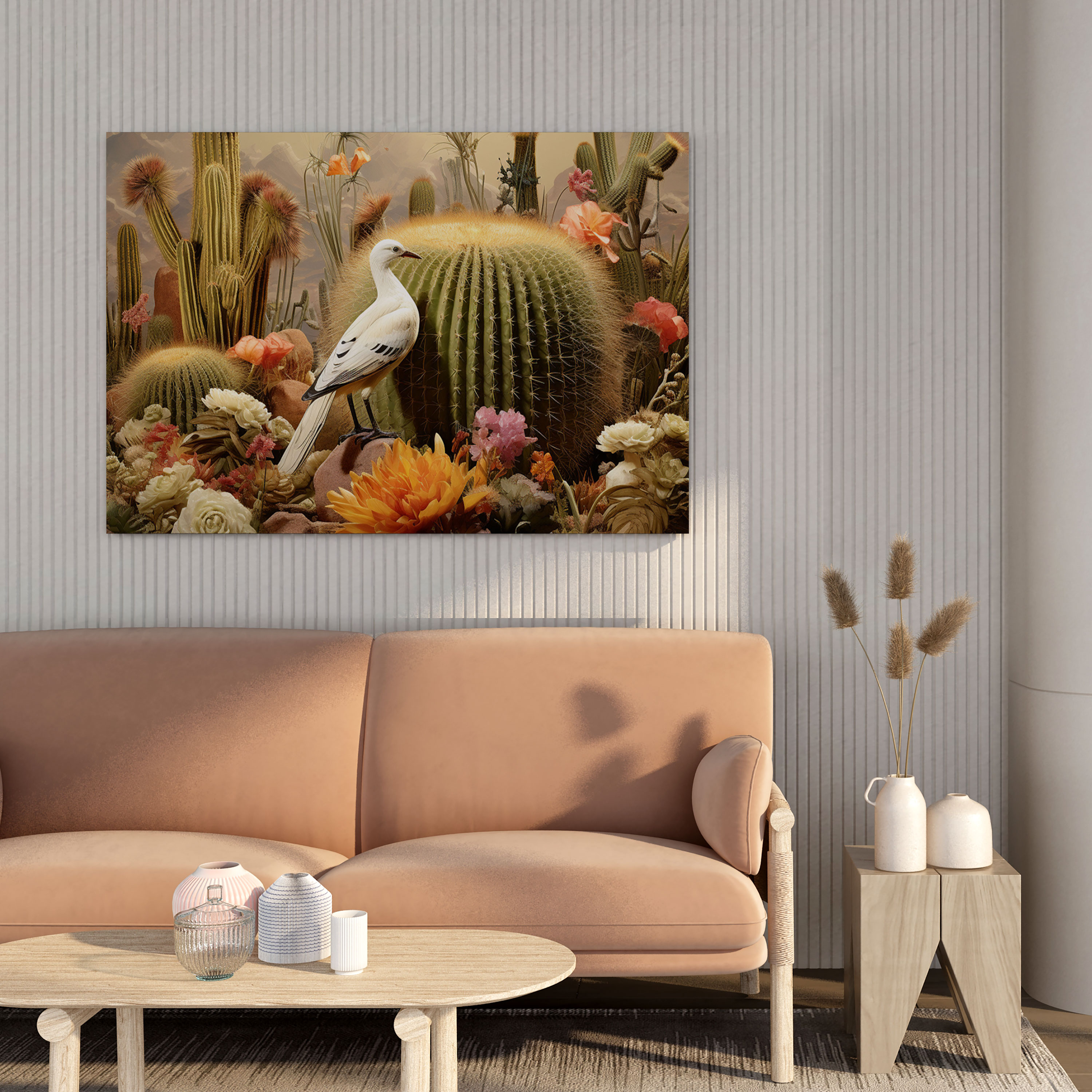 Desert Canvas Print - Flora And Fauna Collage - Desert, Flora And Fauna, High Quality, Photographic Collage