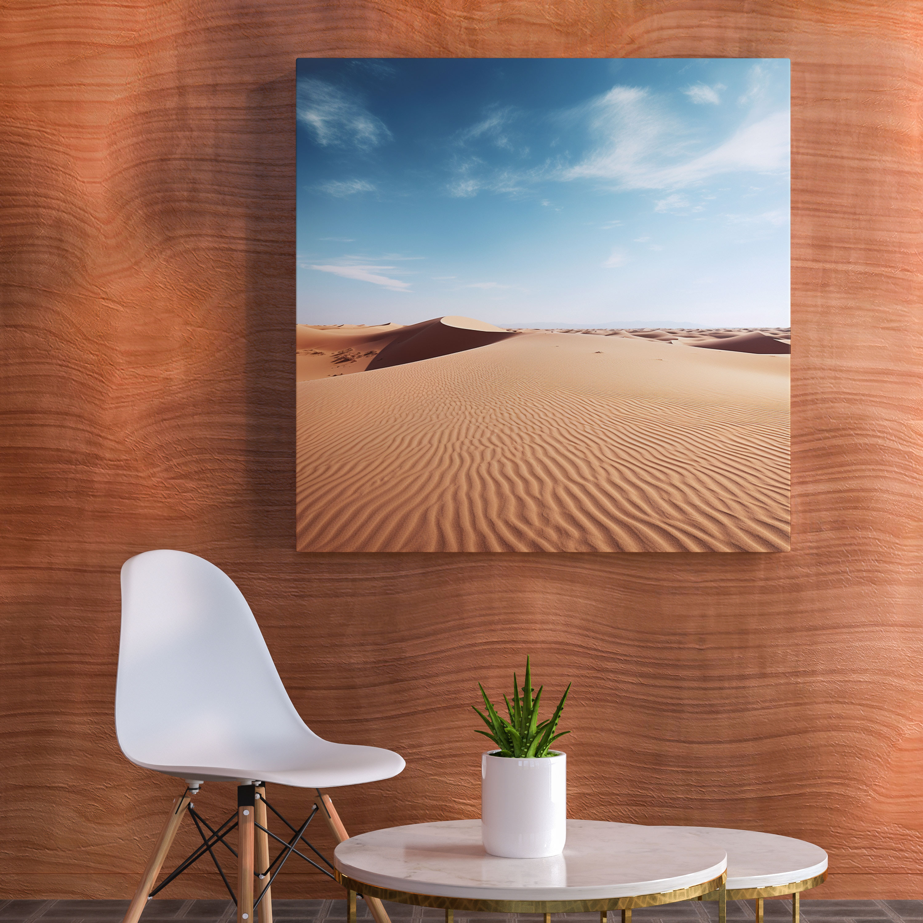 Desert Wall Decoration - Majestic Dunes Canvas Print - Desert, Sand, Stretching, Wall Decoration