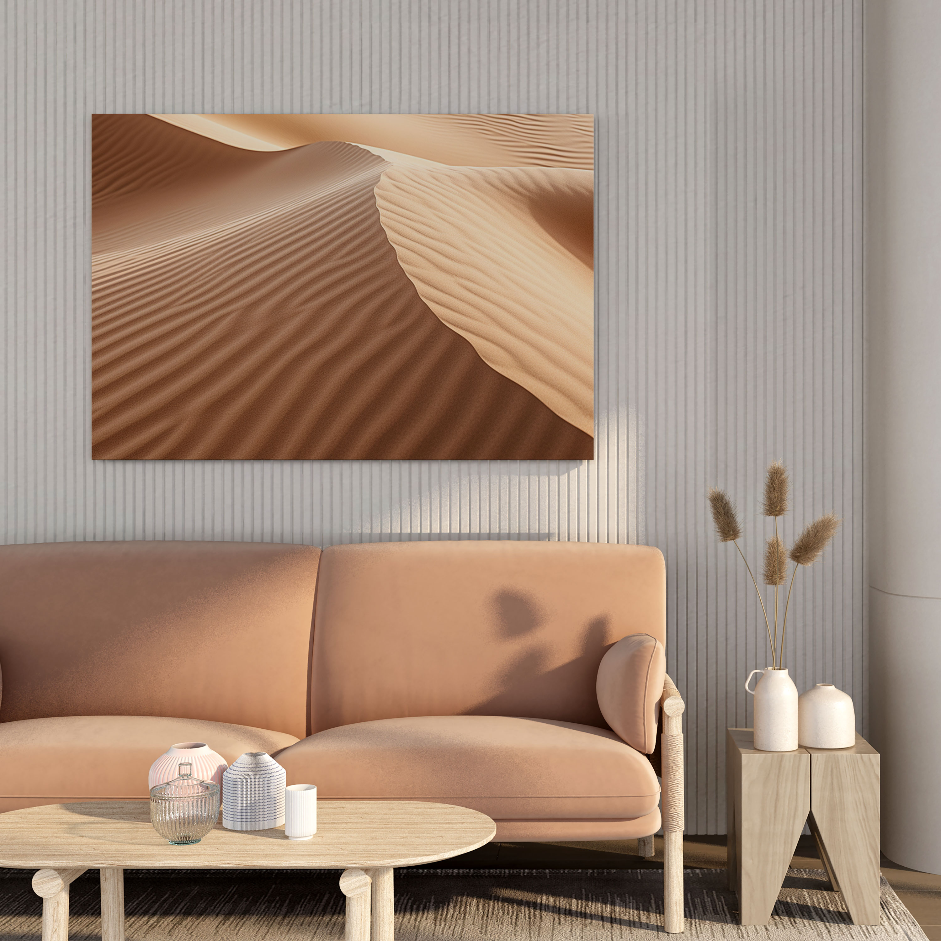 Desert Canvas Print - Textured Sand Dunes Wall Art - Desert, Home Decoration, Canvas Wall Art, Wall Art