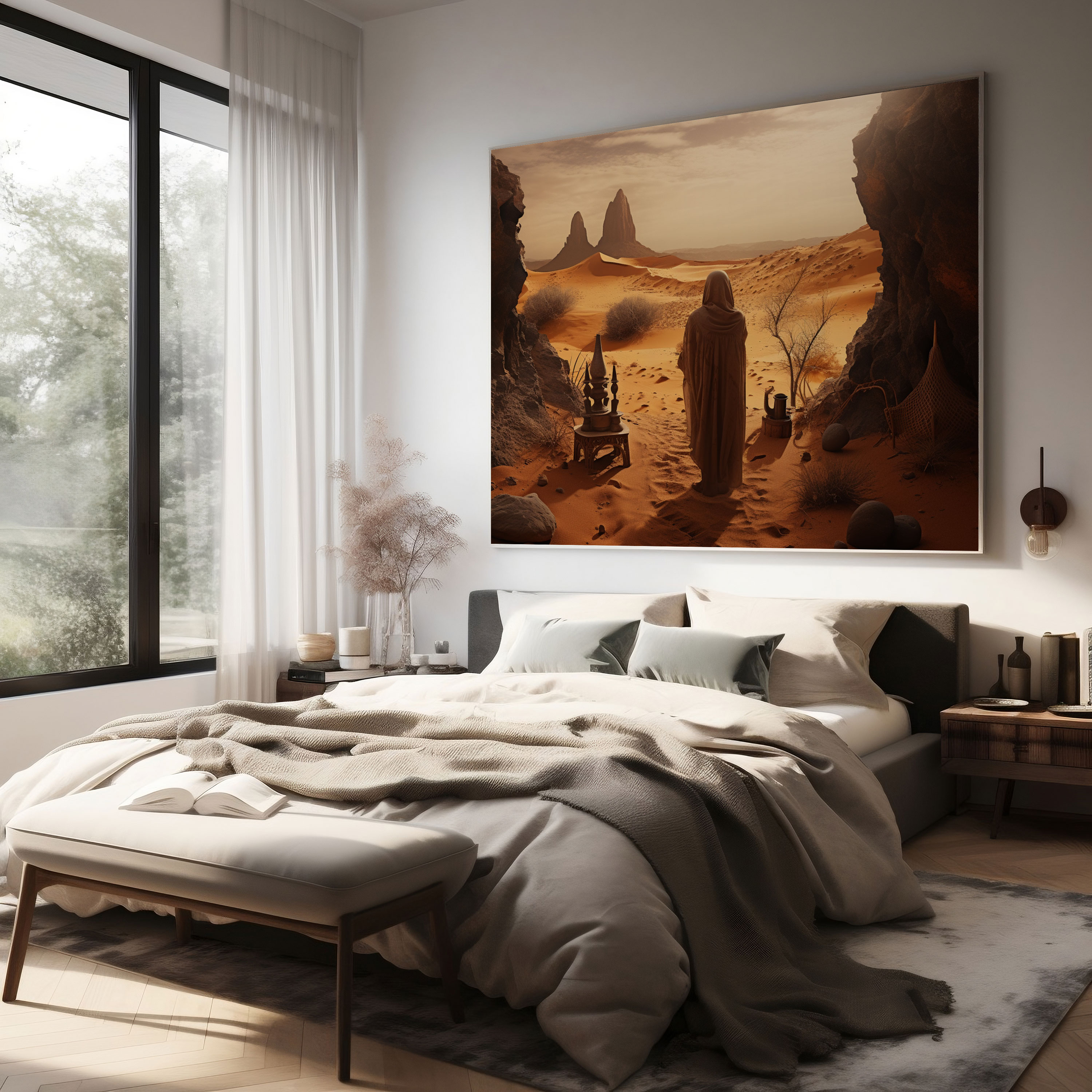 Majestic Desert Dunes Wall Art - Desert, Desert Wall Decoration, Canvas, Canvas Wall Art
