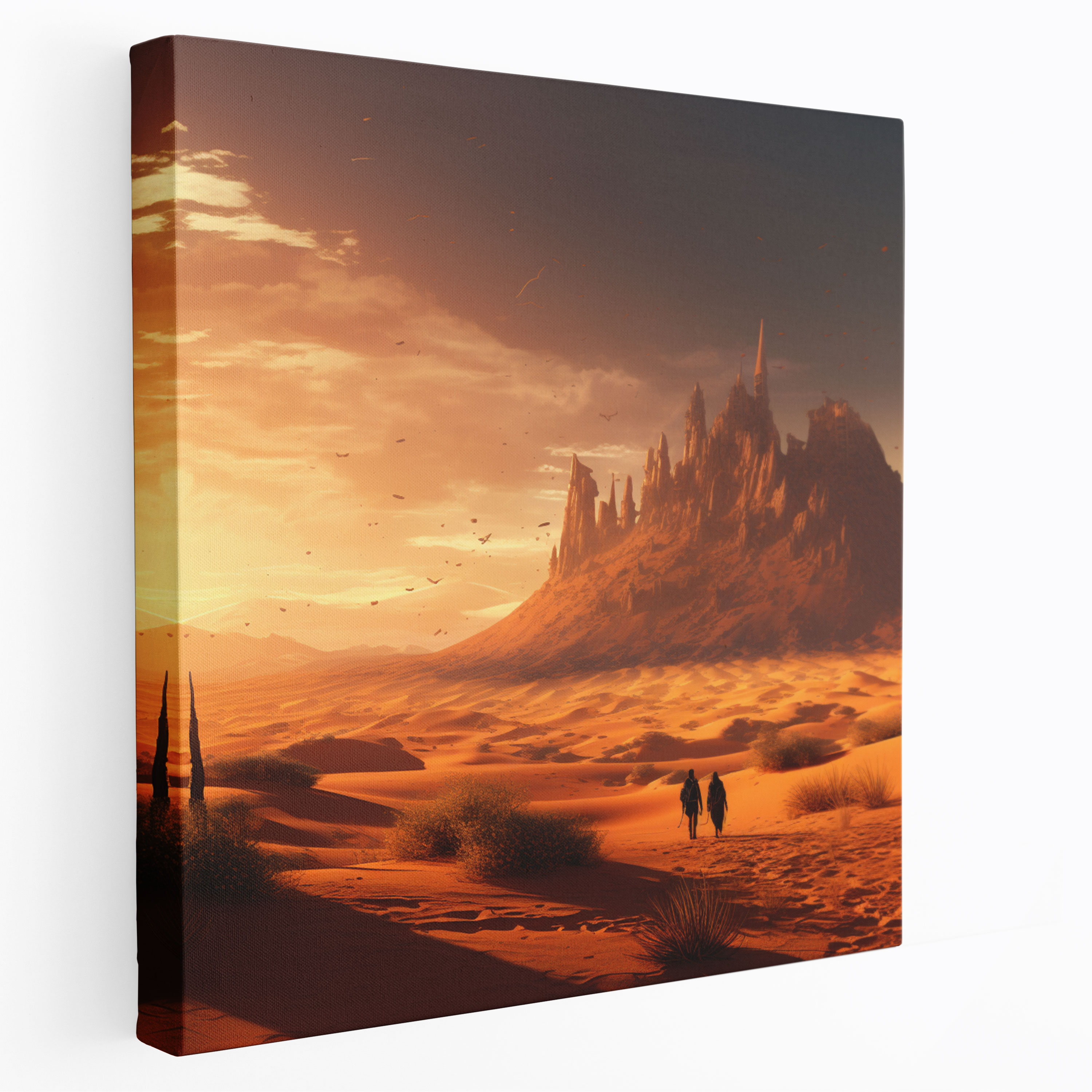 Moonlit Desert Canvas Print - Desert, Desert Wall Art, Canvas Wall Art, Desert Wall Decoration