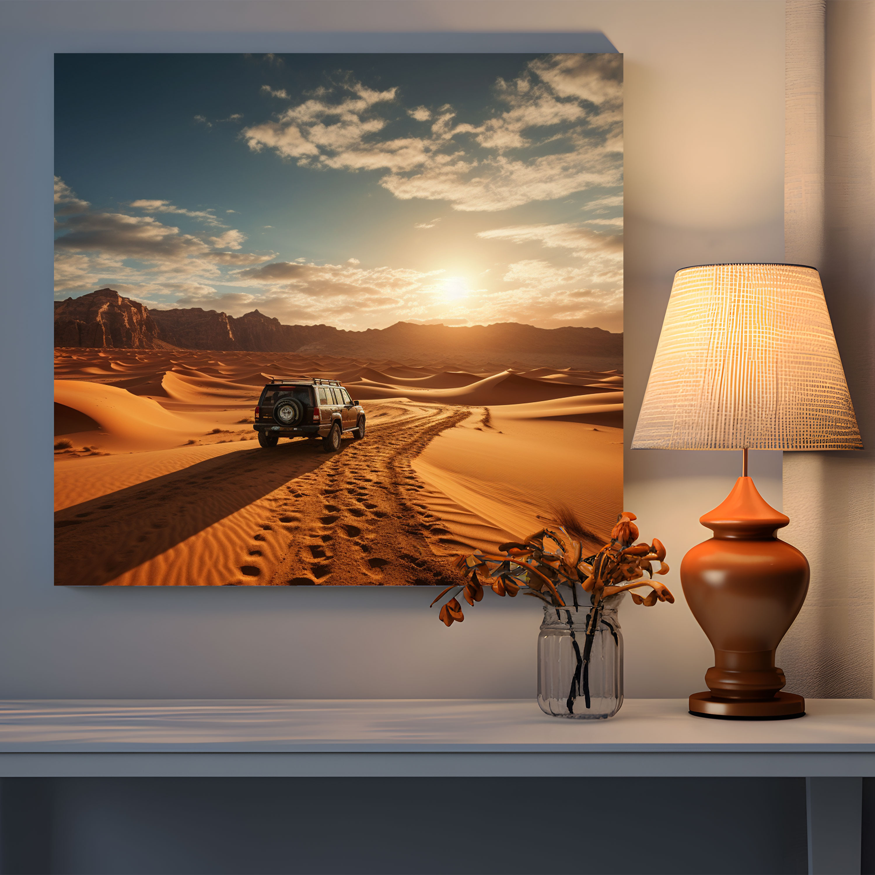 Desert Caves Exploration Canvas Print - Desert, Desert Wall Art, Home Decoration, Desert Wall Decoration