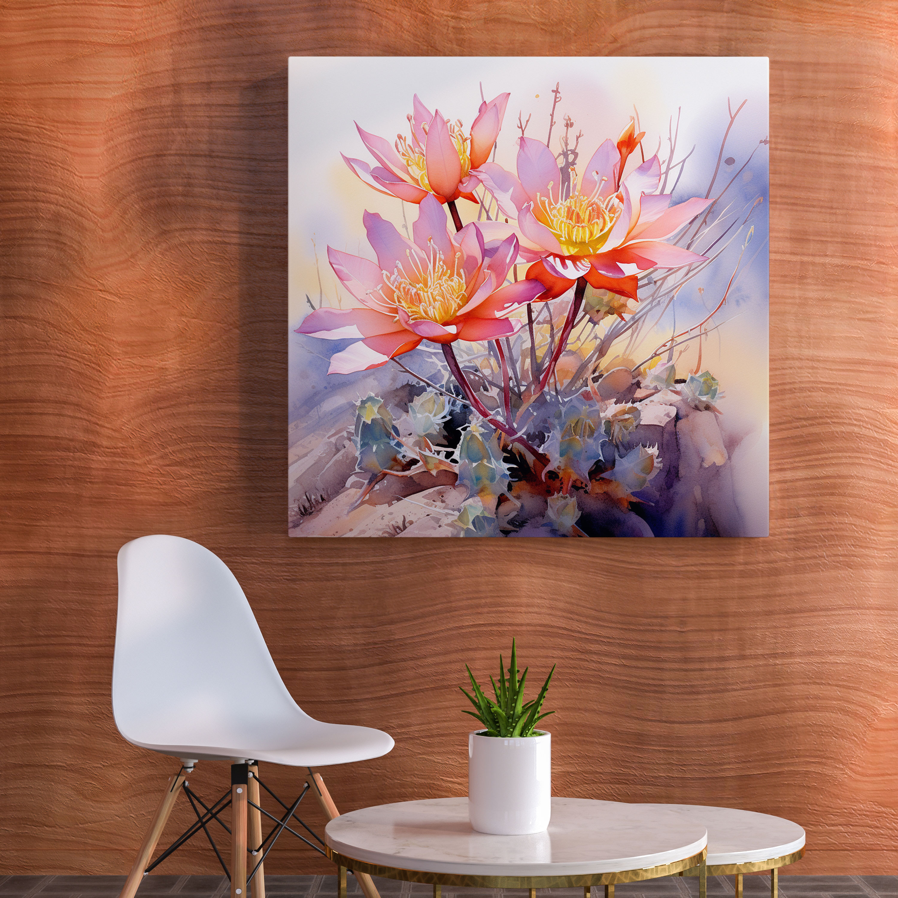 Delicate Desert Wildflower Wall Art - Desert, Canvas Print, Canvas, Home Decoration