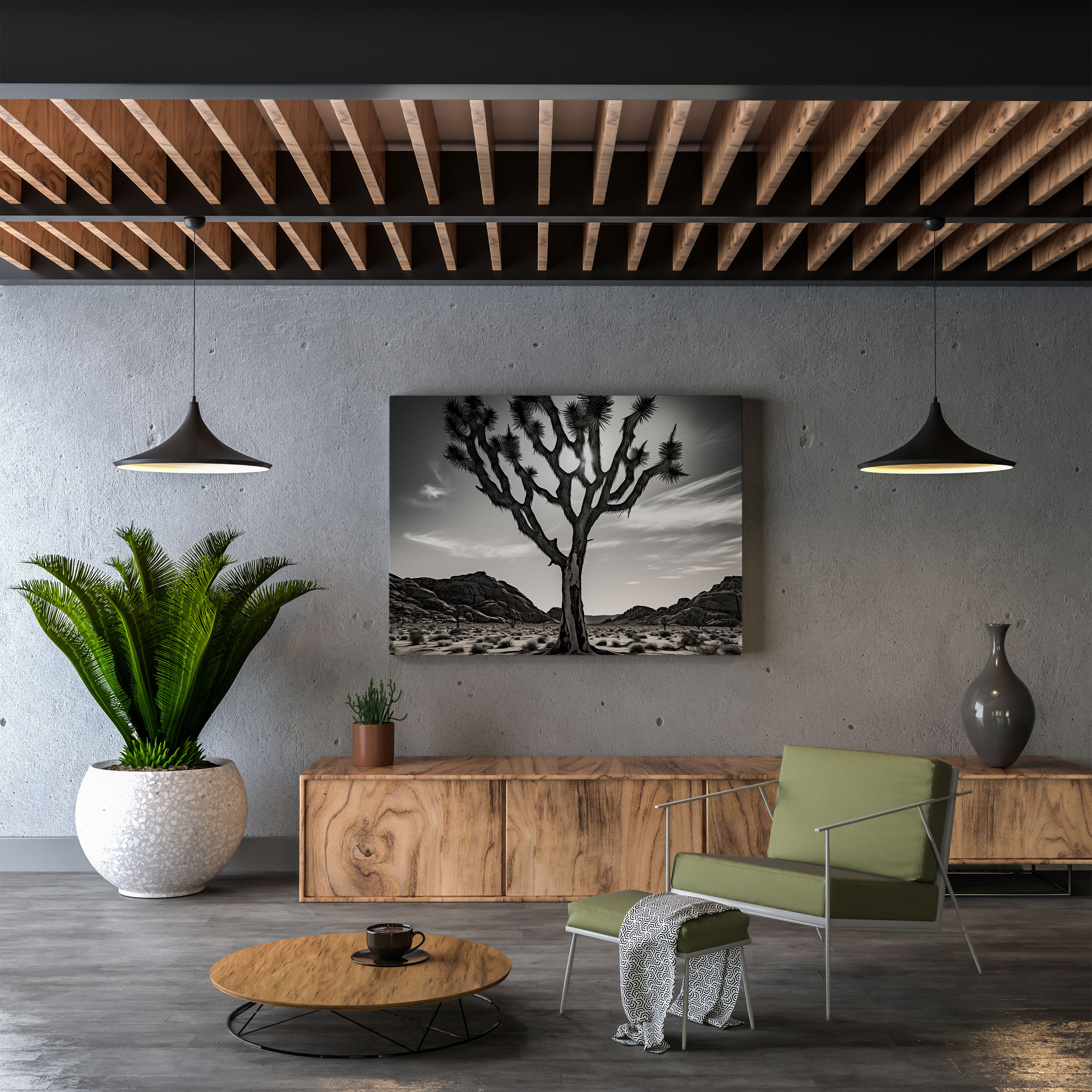 Graceful Joshua Tree Canvas Print - Desert, Fine Art Photography, Canvas, Desert