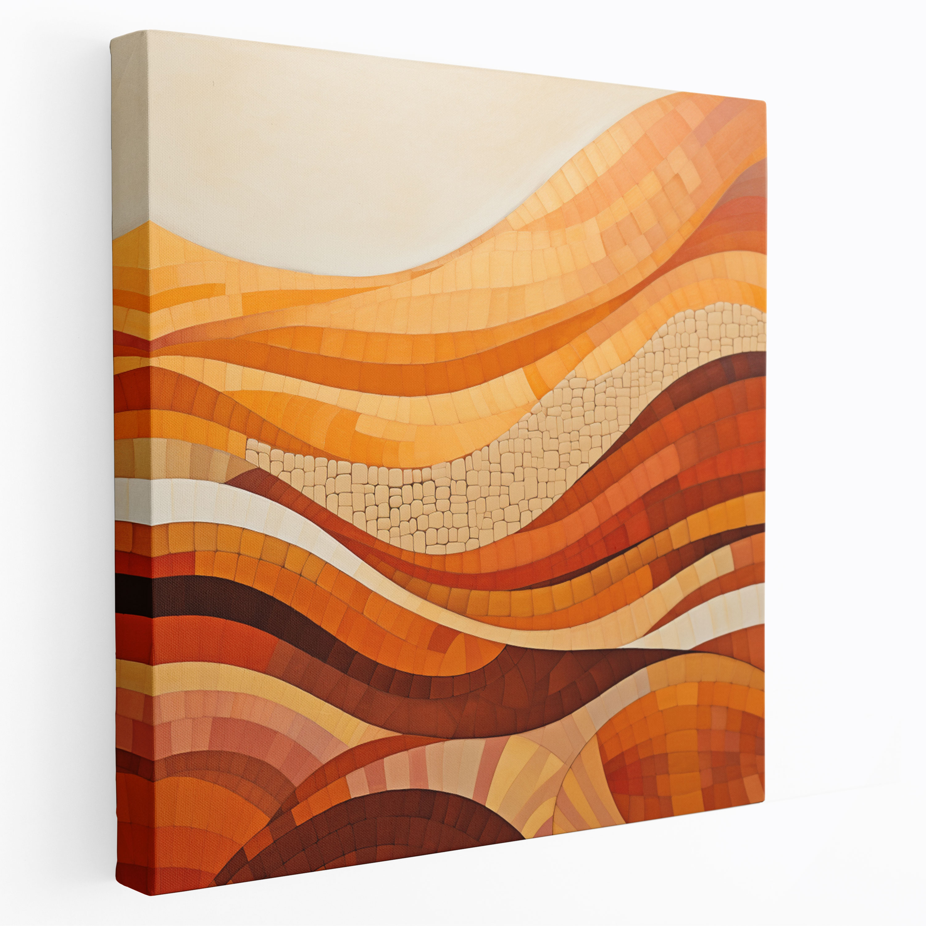 Geometric Desert Canvas Print - Desert, Home Decoration, Geometric, Canvas Print