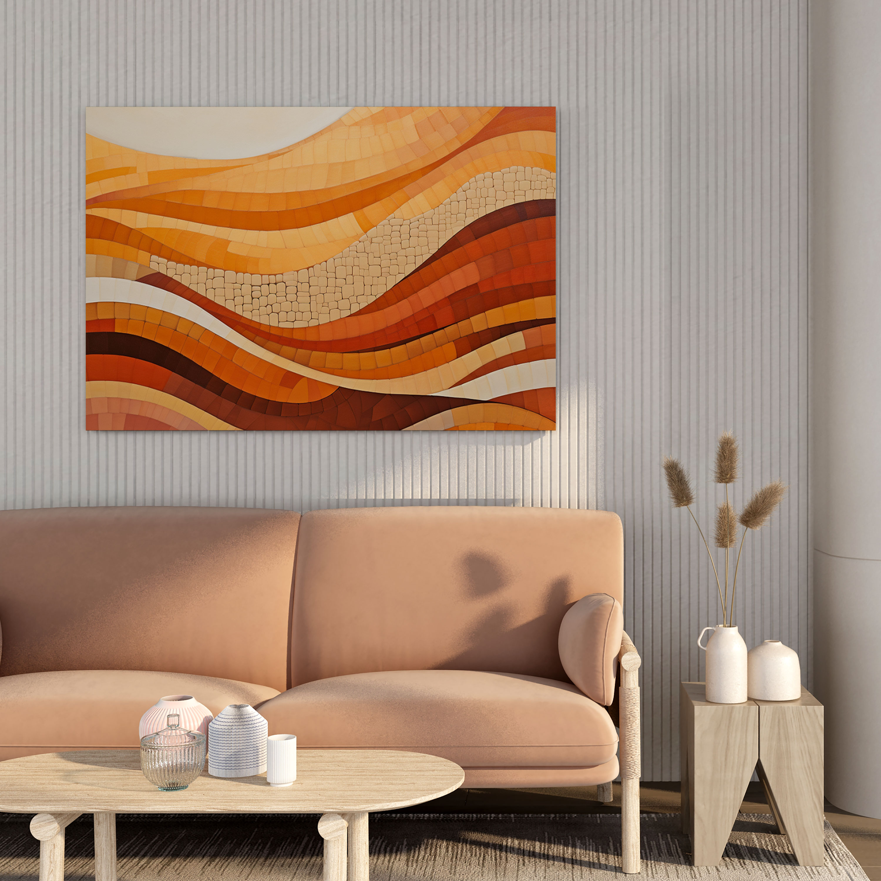 Geometric Desert Canvas Print - Desert, Home Decoration, Geometric, Canvas Print