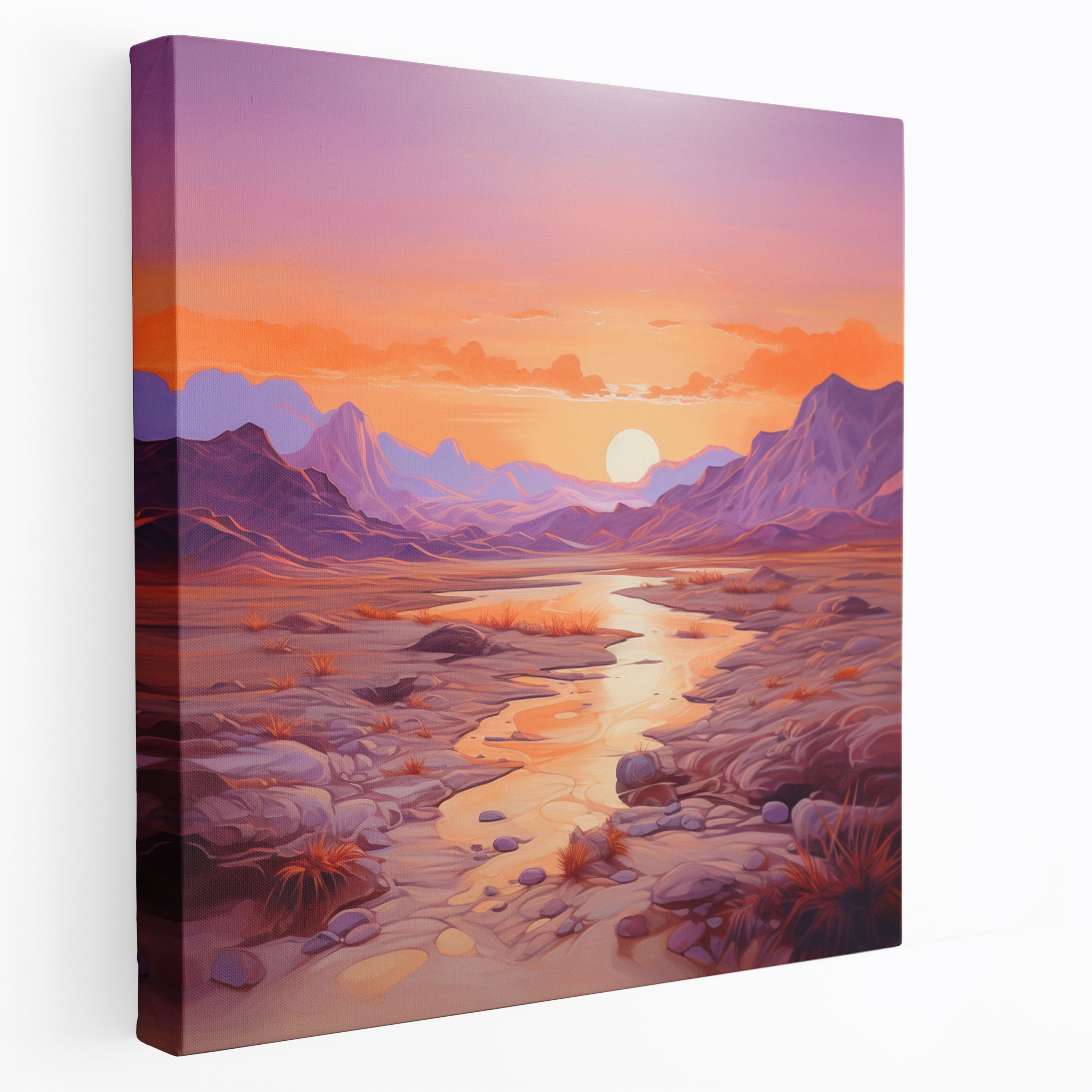 Dreamy Desert Dusk Wall Art - Desert, Canvas Print, Wall Art, Canvas Wall Art