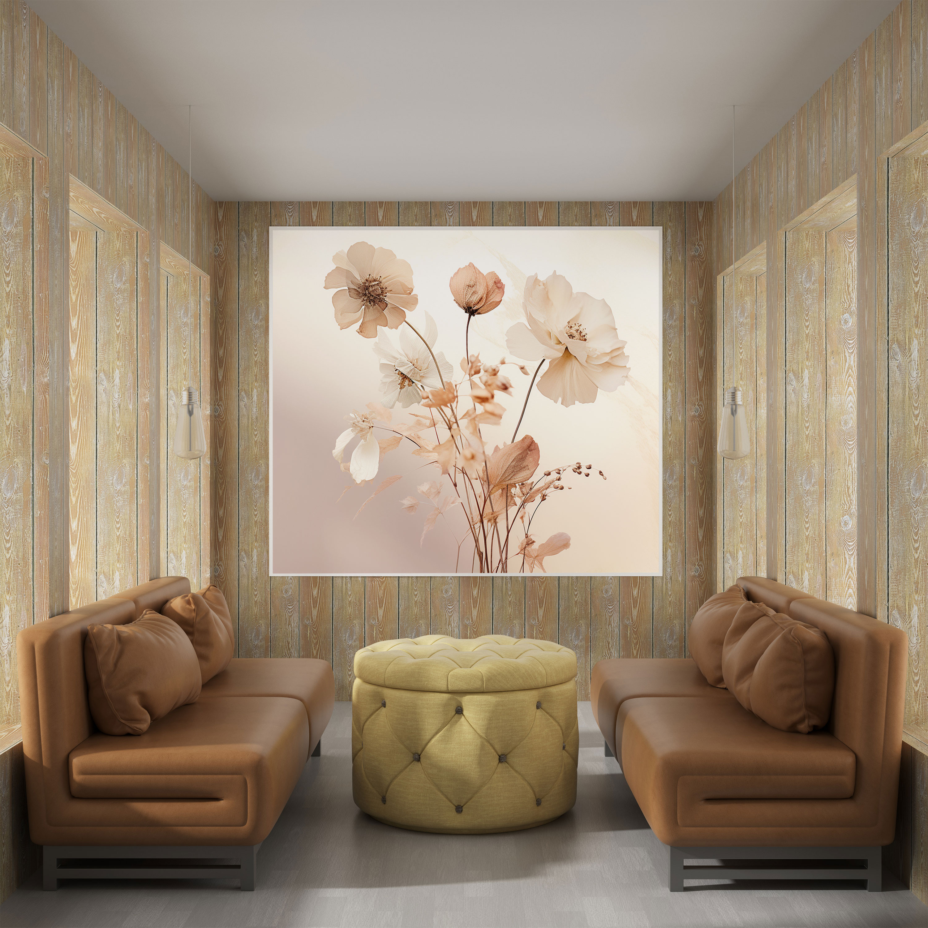 Delicate Dry Flower Canvas Print - Dry Flower, Home Decoration, Wall Decoration, Wall Art